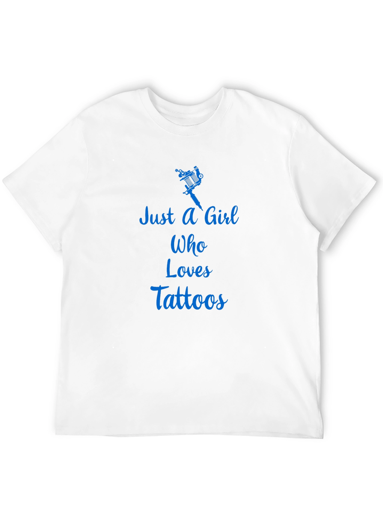 Just a Girl Who Loves Tattoos Black Graphic Tee
