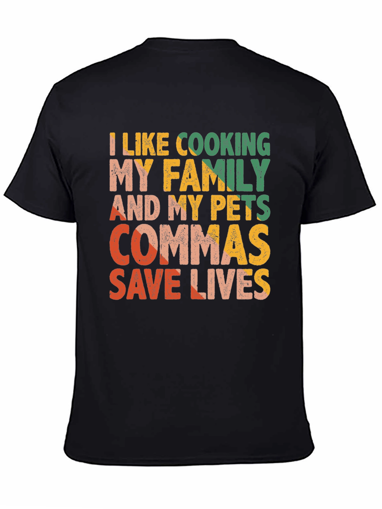 Funny Cooking T-Shirt: Commas Save Lives!