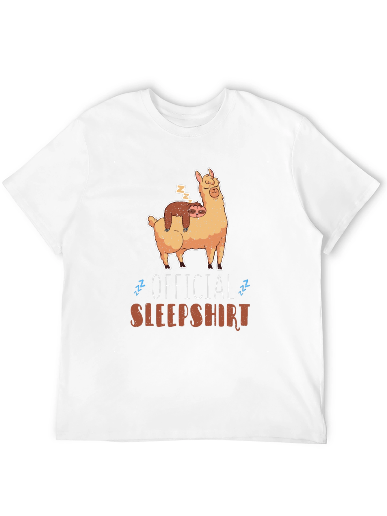 Official Sleepshirt: Sloth and Llama Graphic Tee