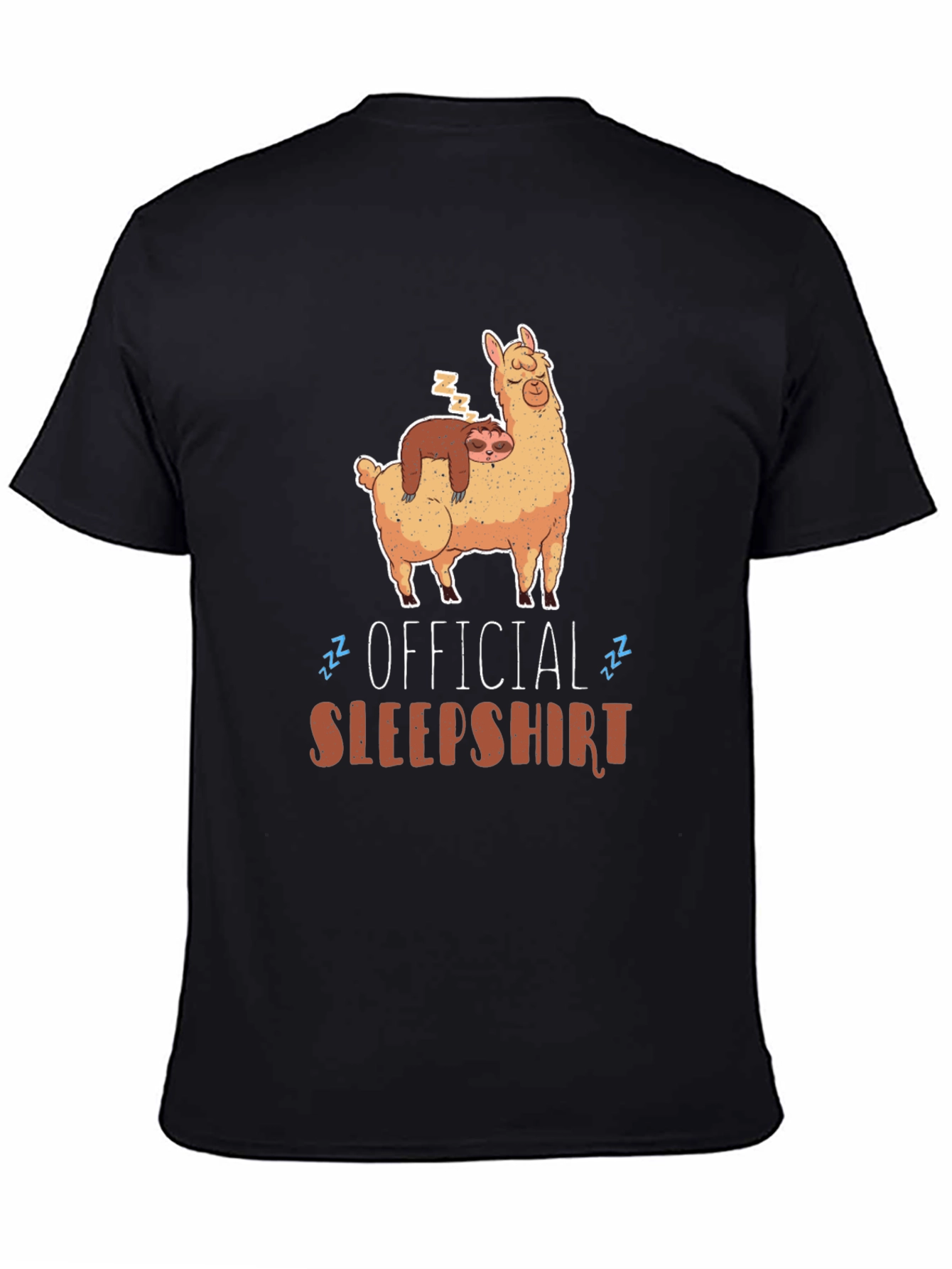 Official Sleepshirt: Sloth and Llama Graphic Tee