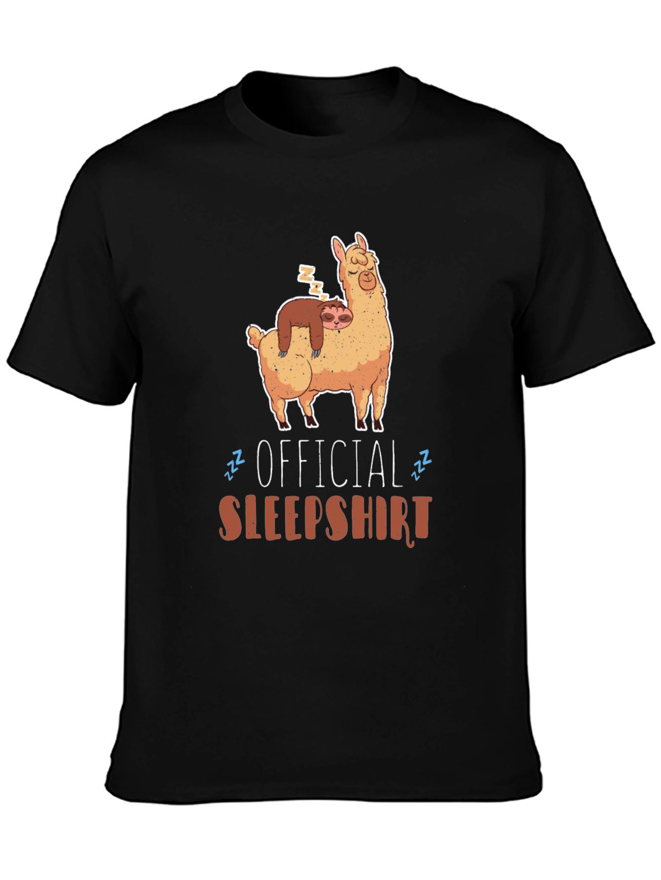 Official Sleepshirt: Sloth and Llama Graphic Tee