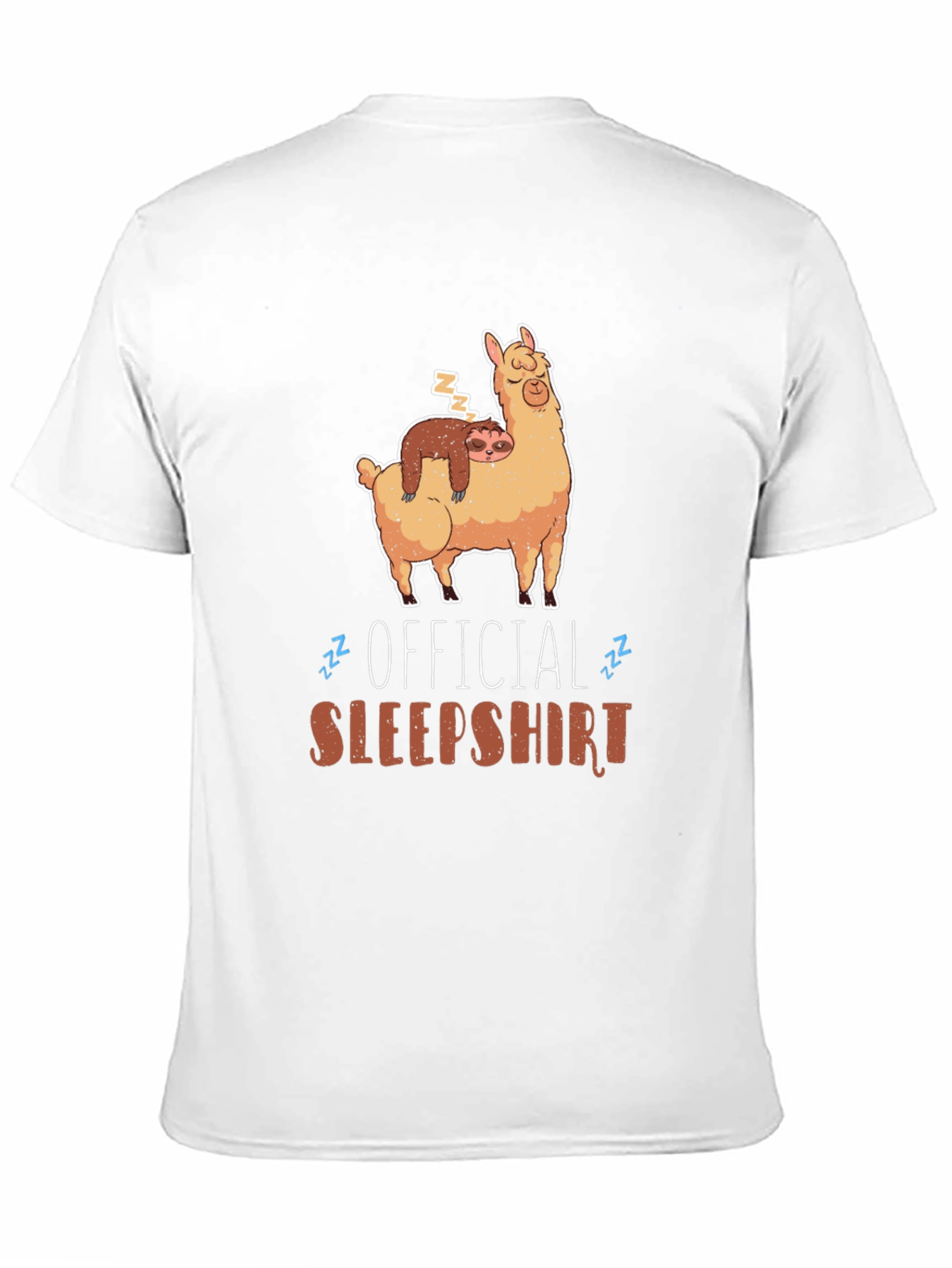 Official Sleepshirt: Sloth and Llama Graphic Tee