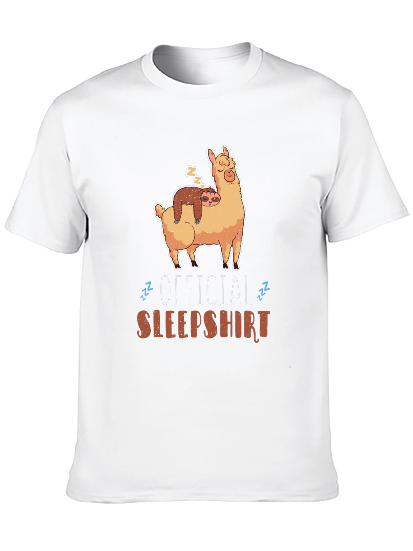 Official Sleepshirt: Sloth and Llama Graphic Tee
