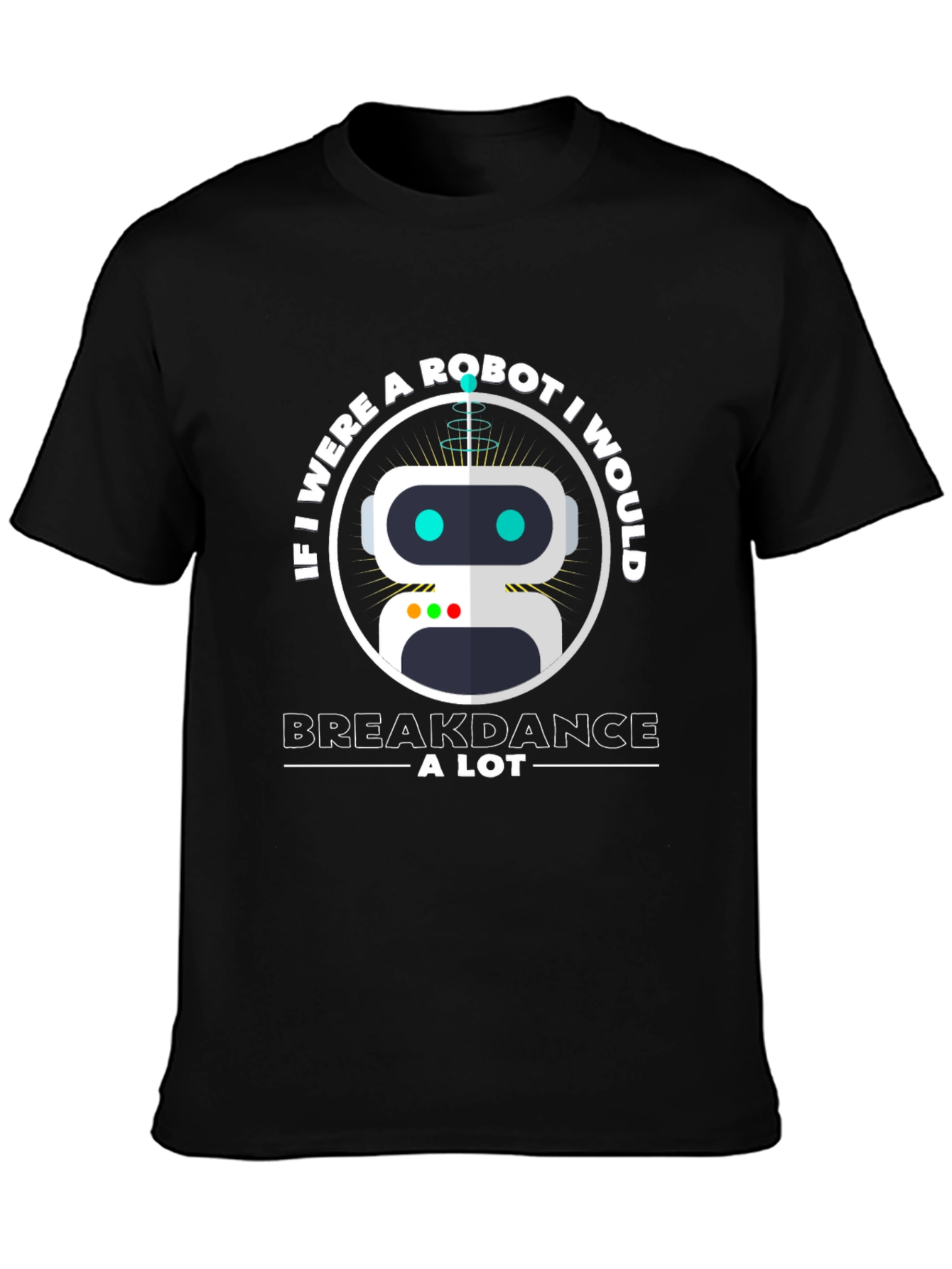 Robot Breakdance T-Shirt - Fun Graphic Tee