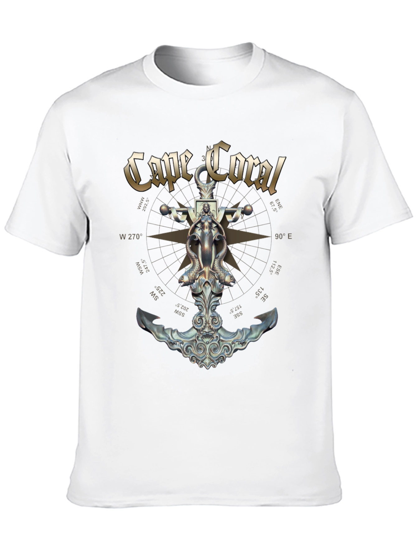 Cape Coral Nautical Anchor T-Shirt