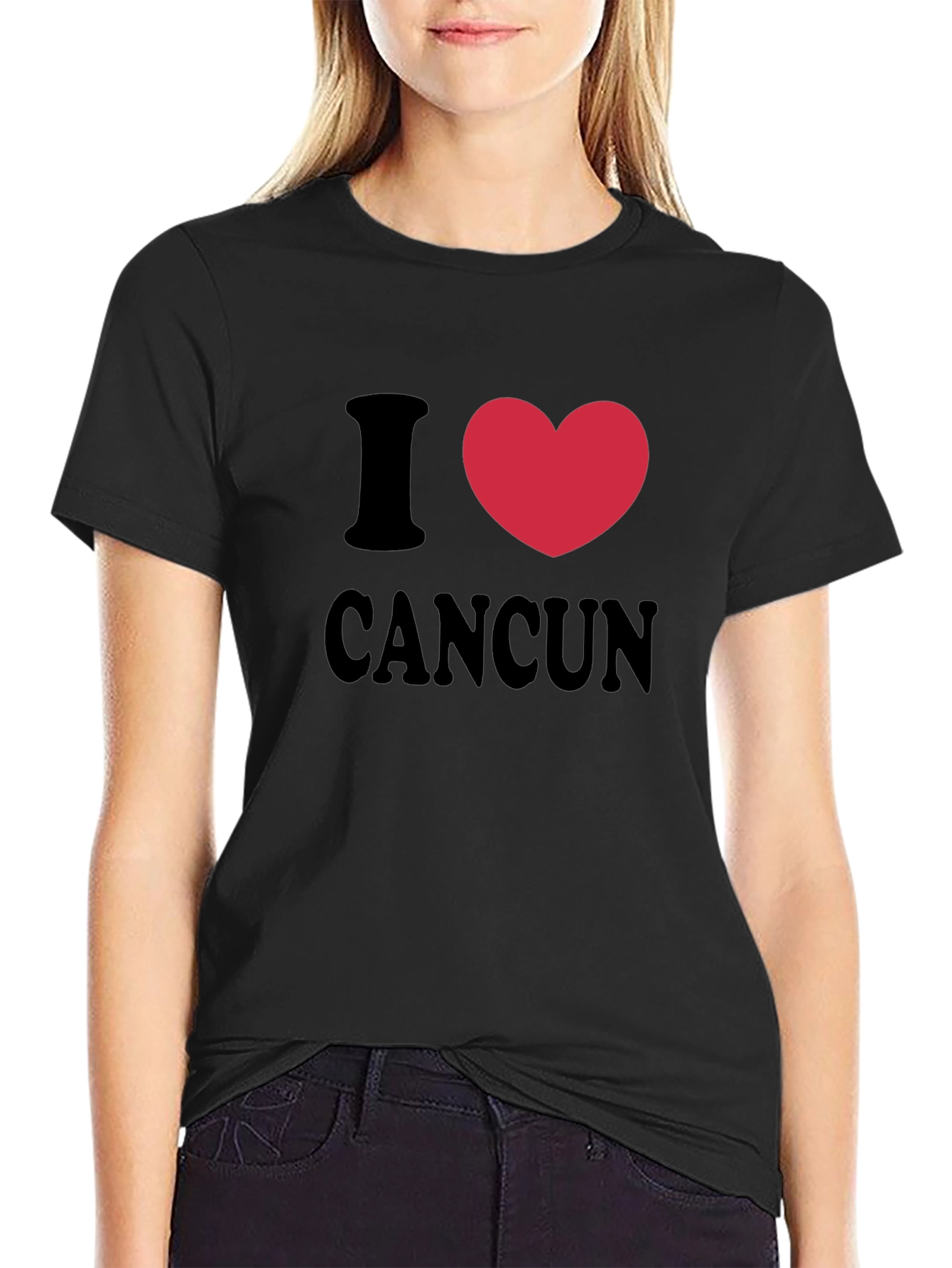 I Love Cancun T-Shirt - Heart Graphic Tee