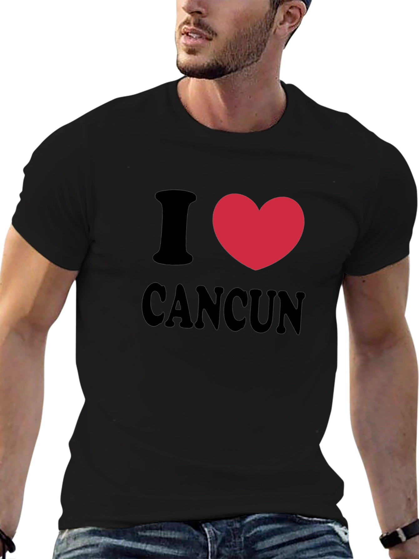 I Love Cancun T-Shirt - Heart Graphic Tee