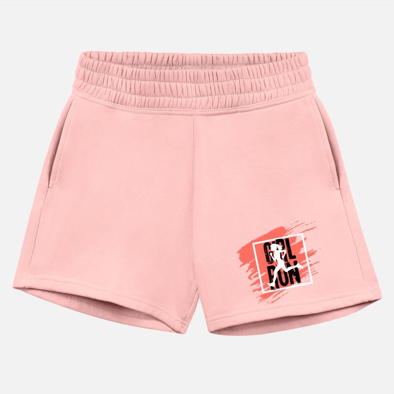 Running Girl Sporty Fitness.