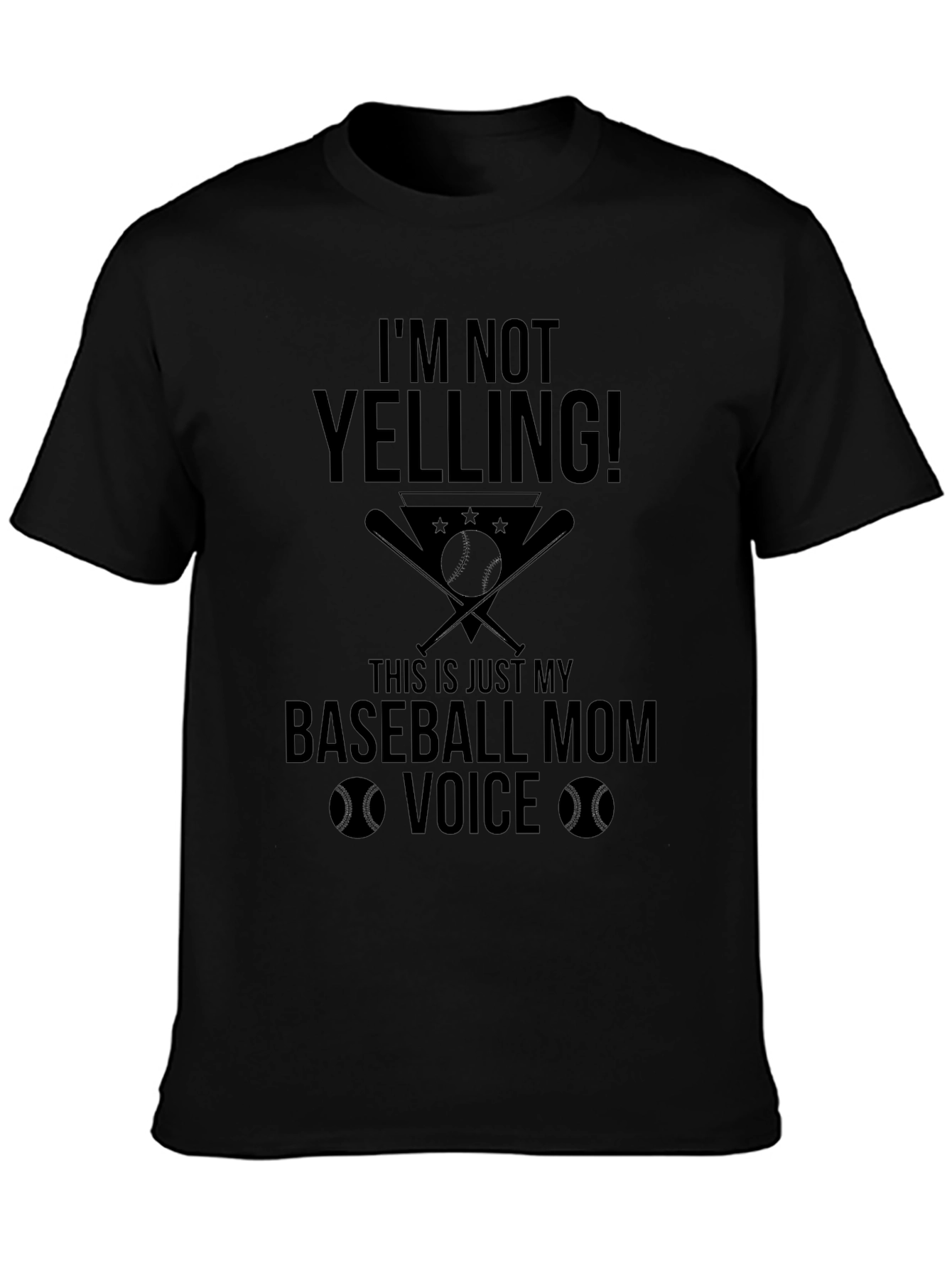 Baseball Mom Voice Graphic T-Shirt