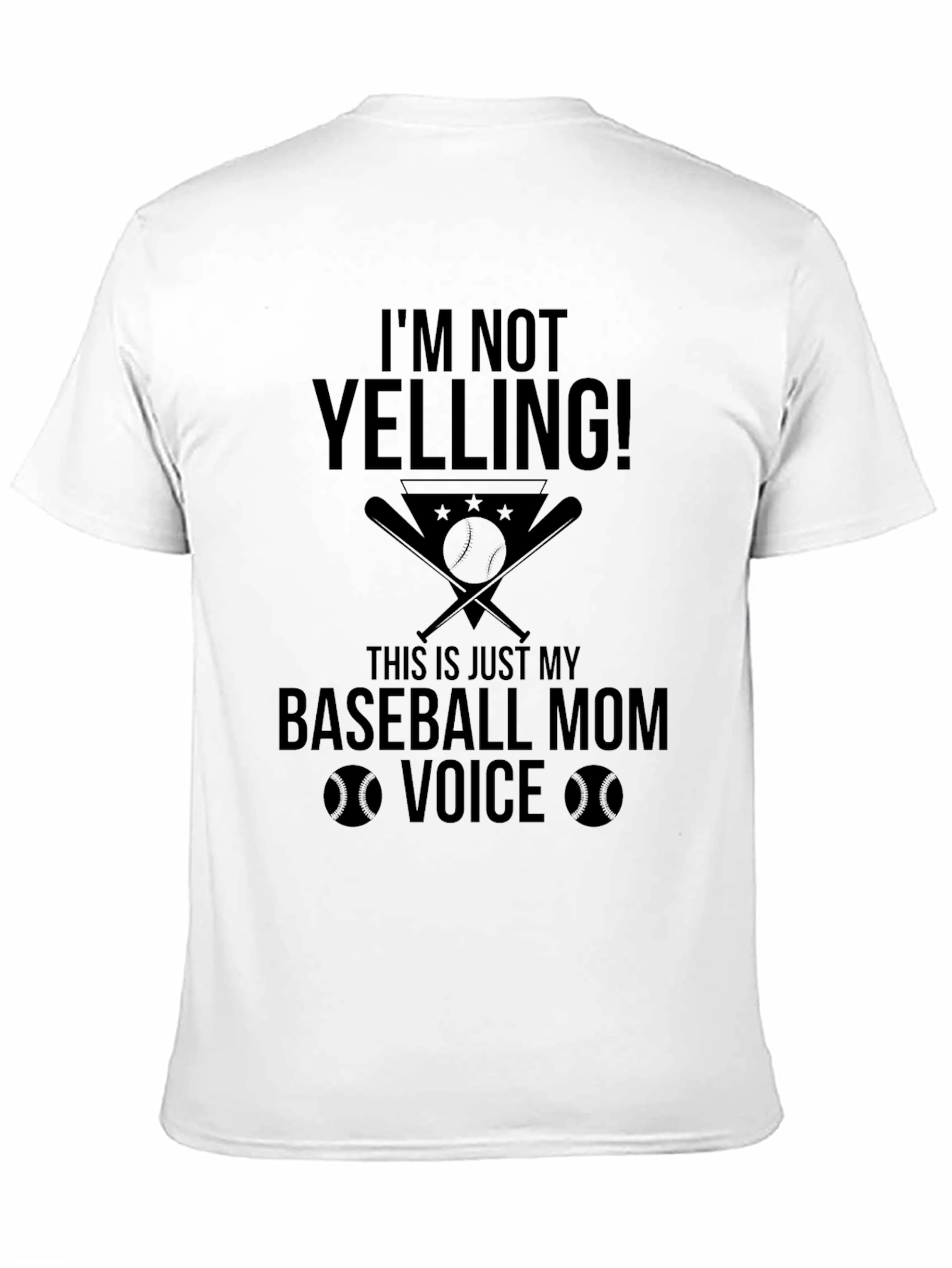 Baseball Mom Voice Graphic T-Shirt