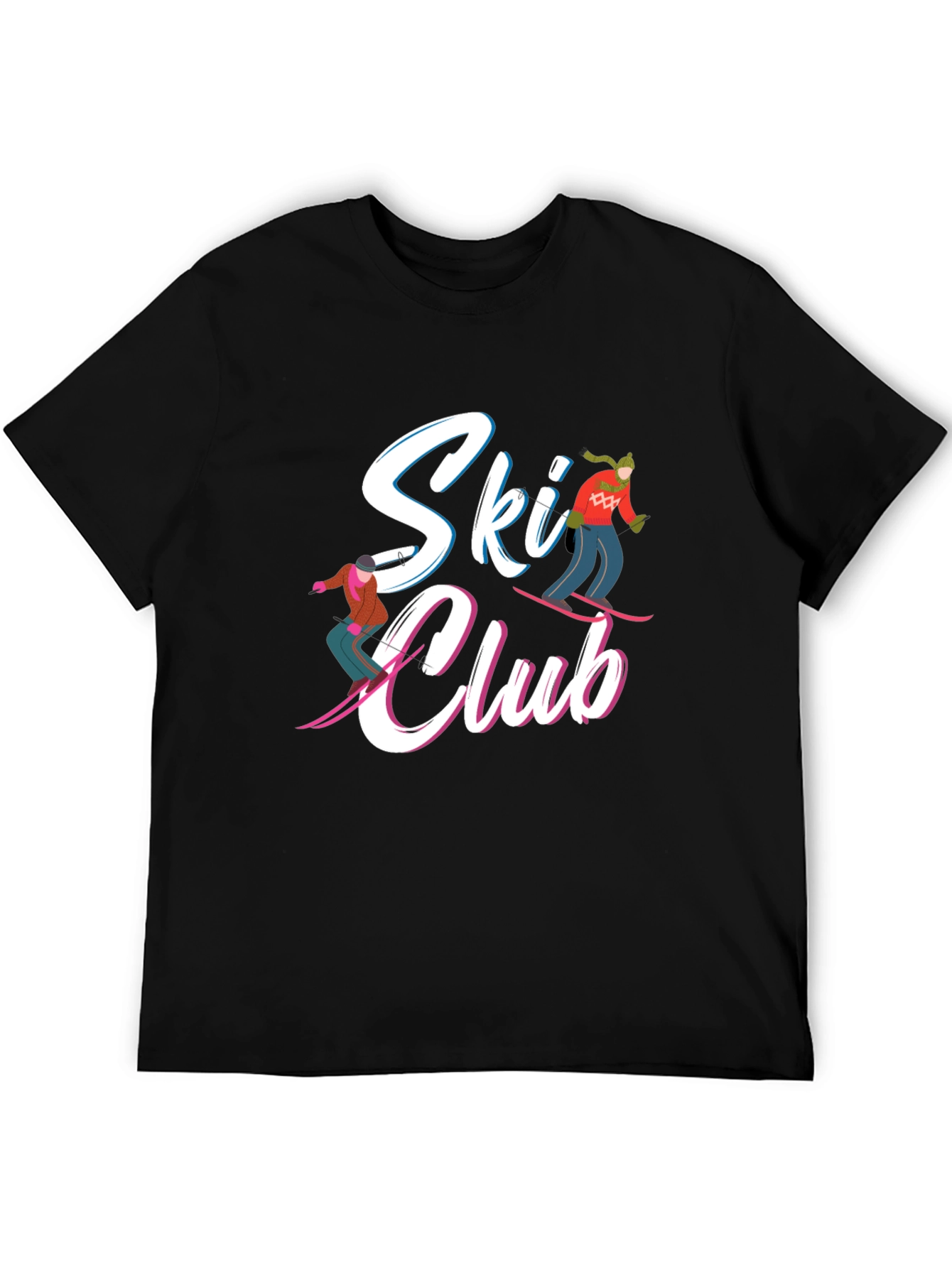 Ski Club Graphic T-Shirt - Winter Sports Apparel