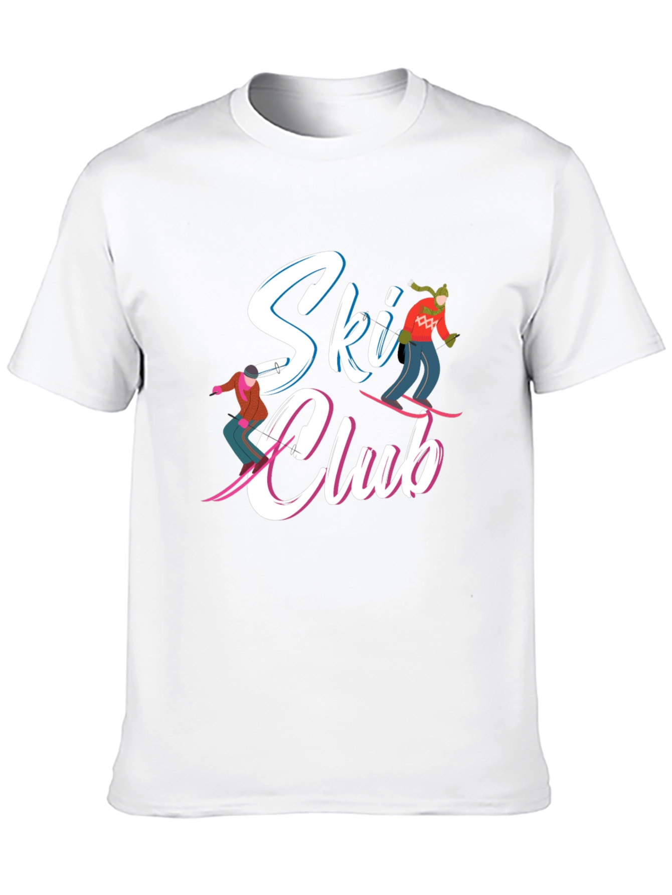 Ski Club Graphic T-Shirt - Winter Sports Apparel