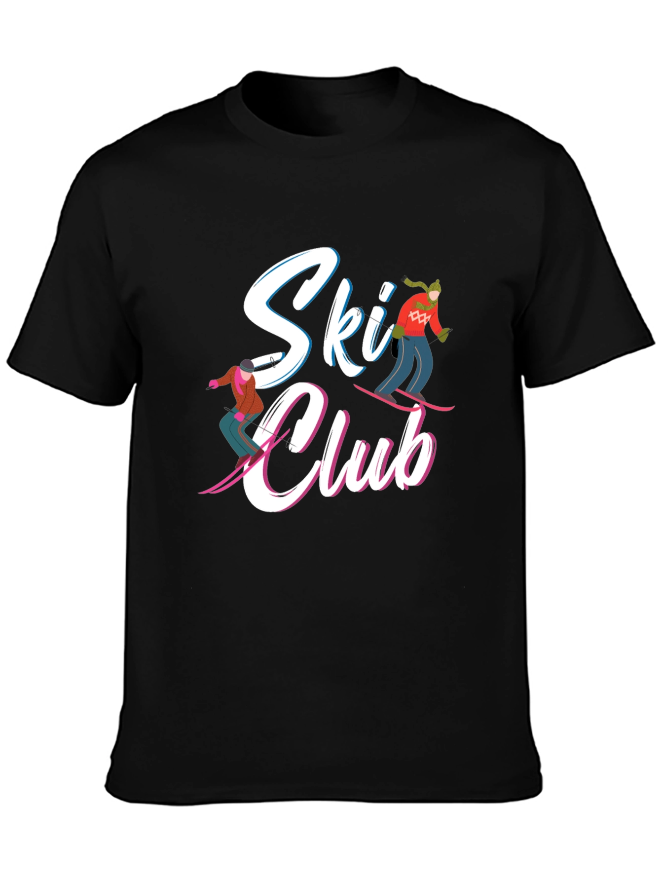 Ski Club Graphic T-Shirt - Winter Sports Apparel