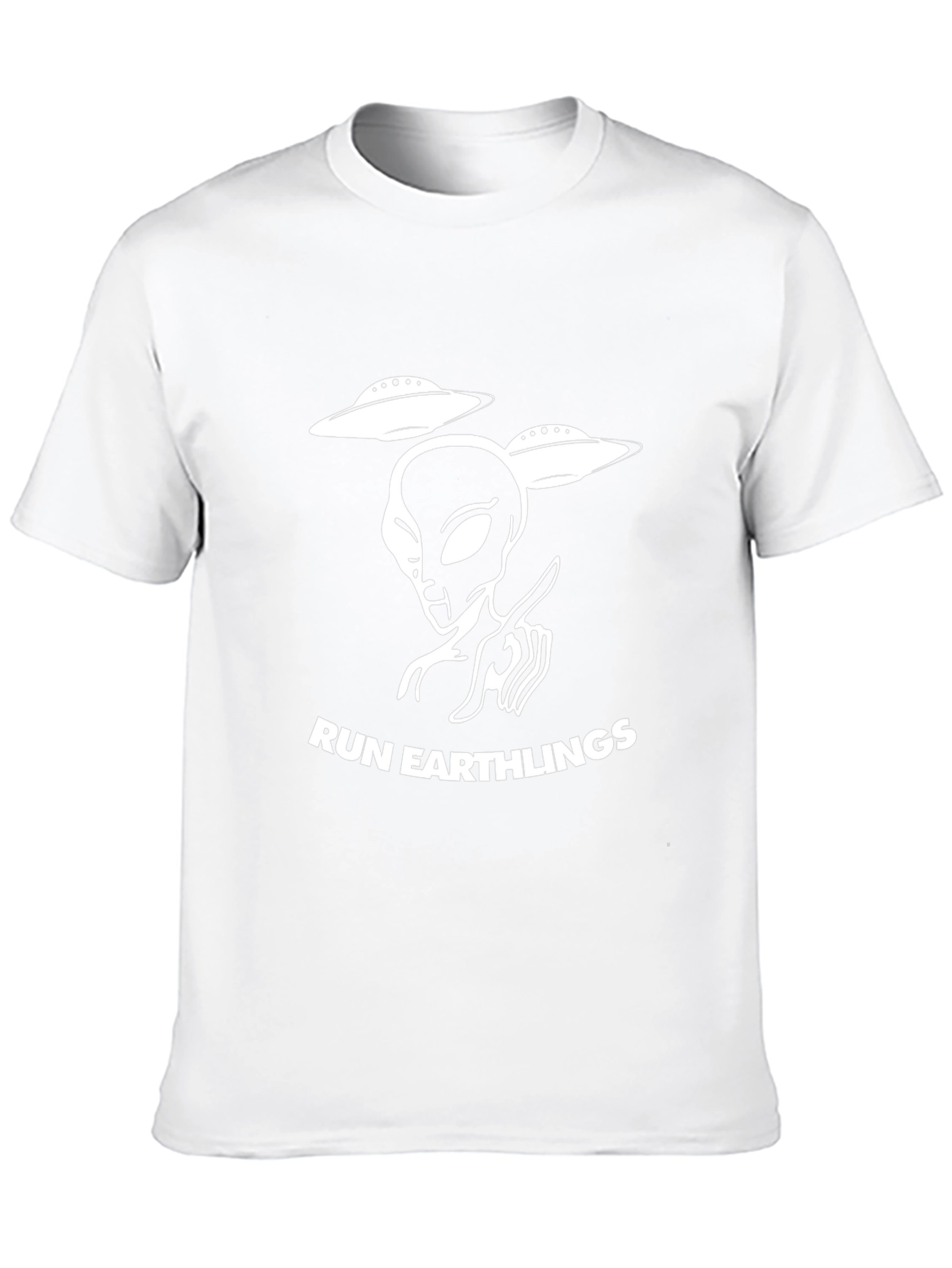 Run Earthlings Black Graphic Tee