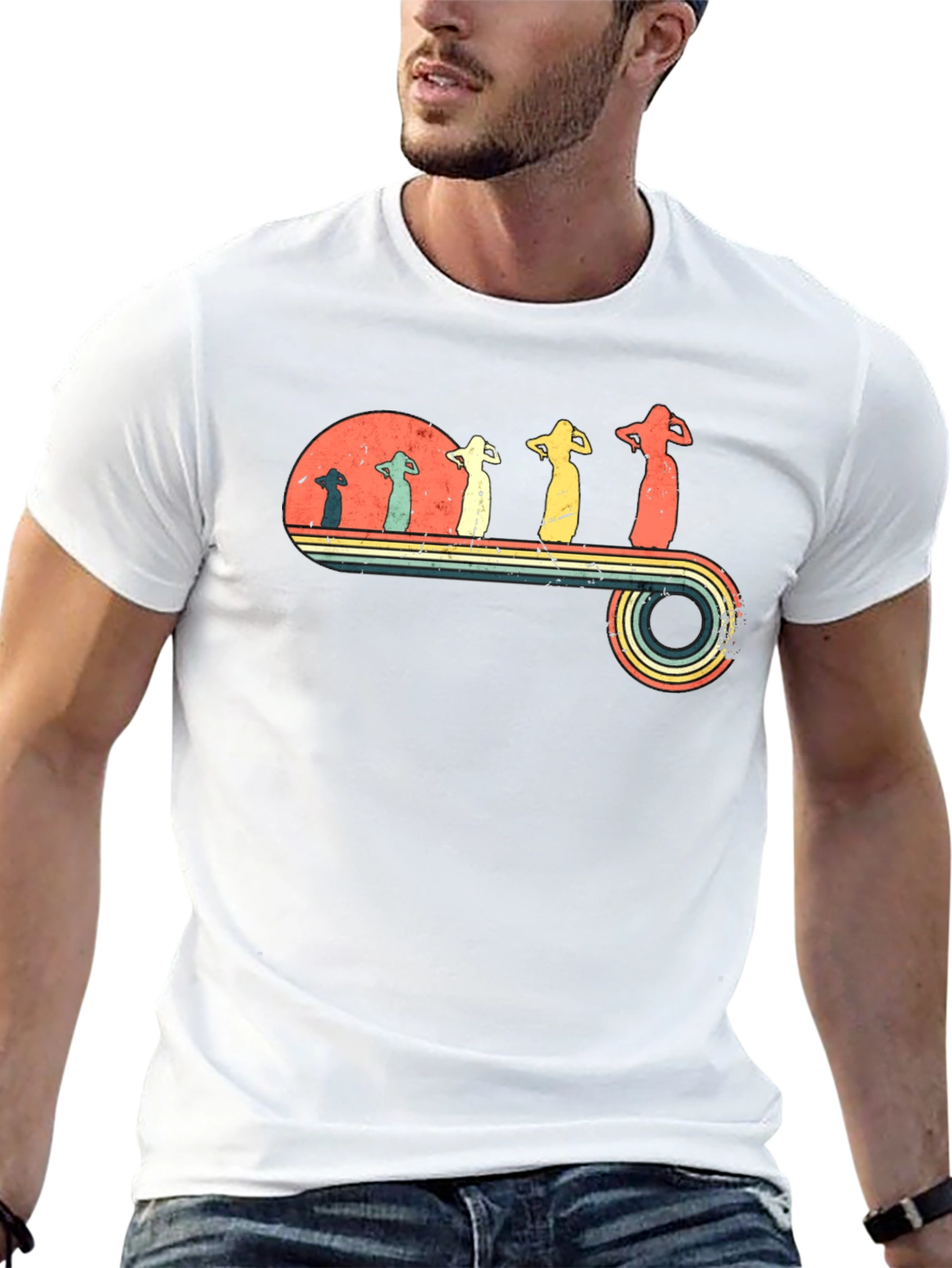 Retro Evolution Belly Dancer T-Shirt