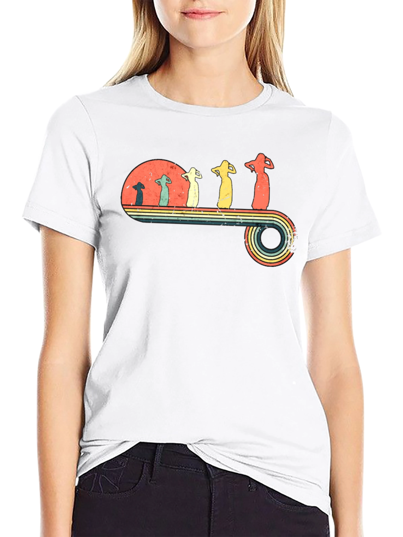 Retro Evolution Belly Dancer T-Shirt