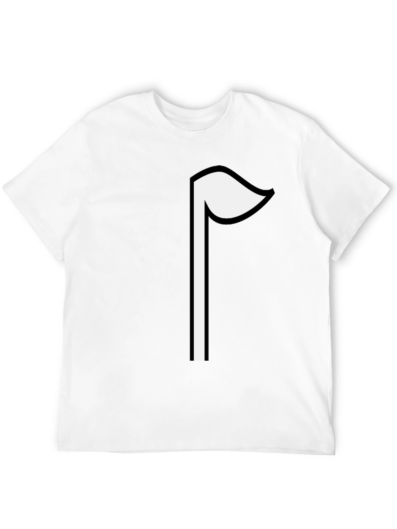 Golf Flag Graphic Tee - Minimalist Style