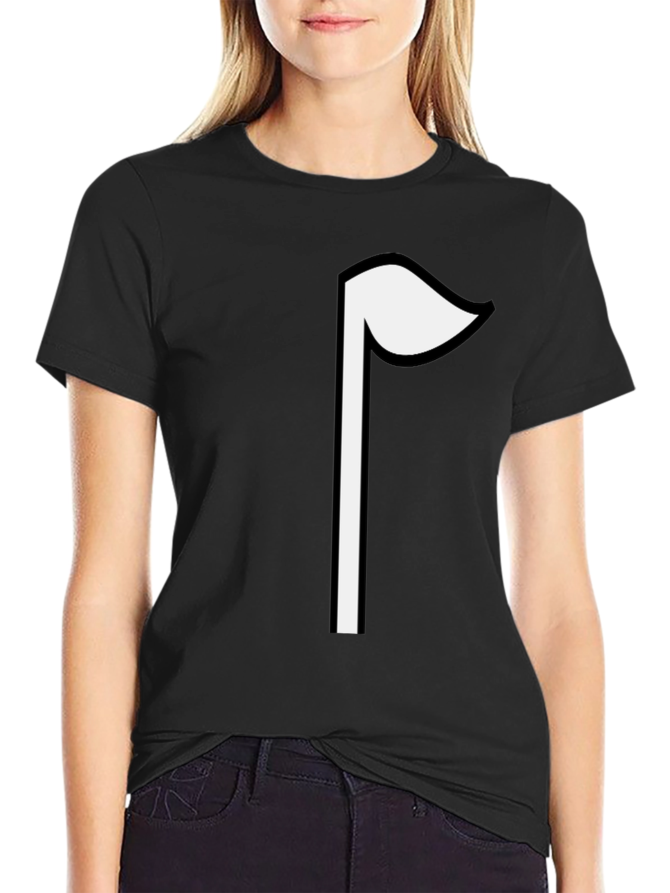 Golf Flag Graphic Tee - Minimalist Style