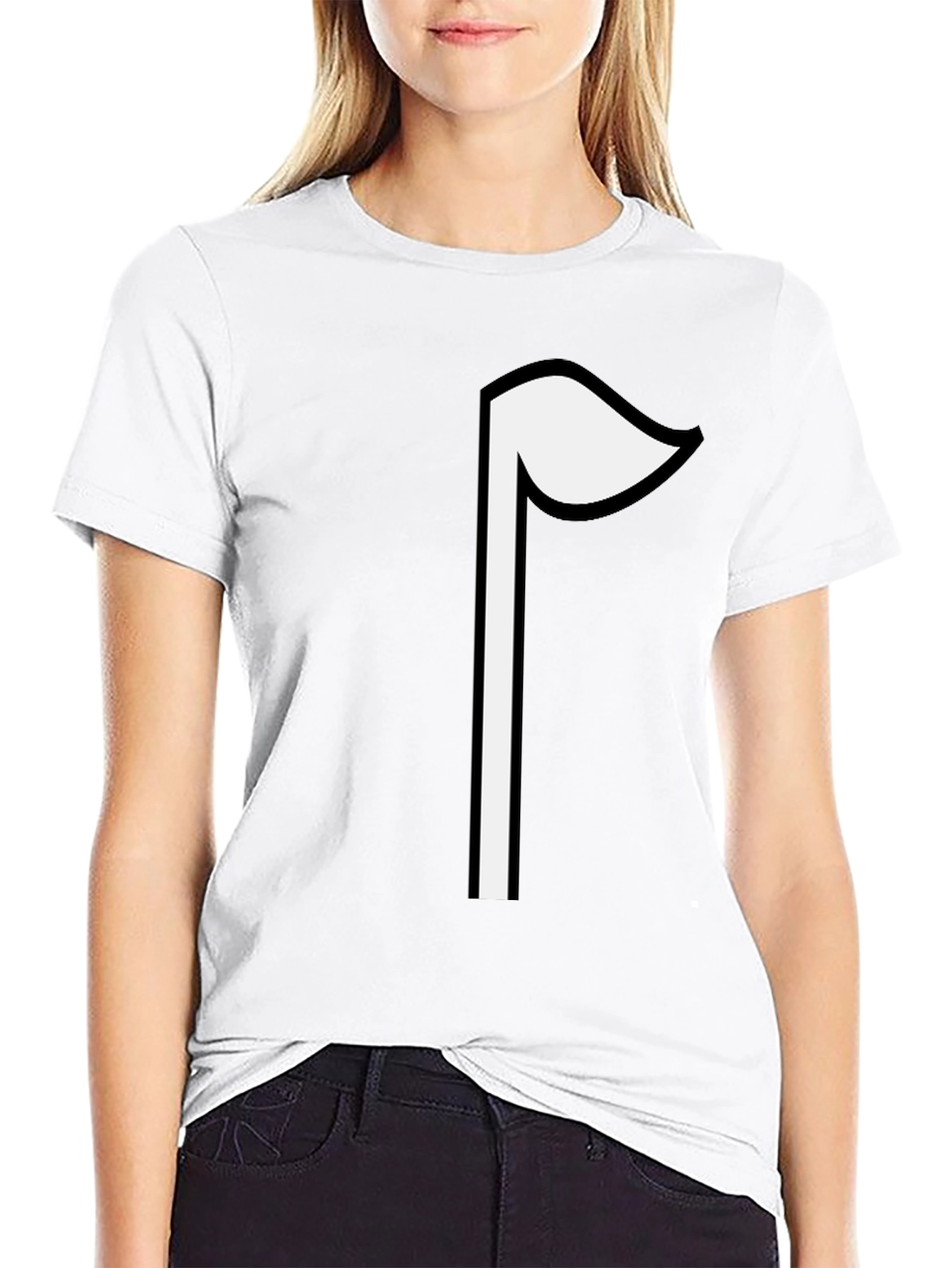 Golf Flag Graphic Tee - Minimalist Style