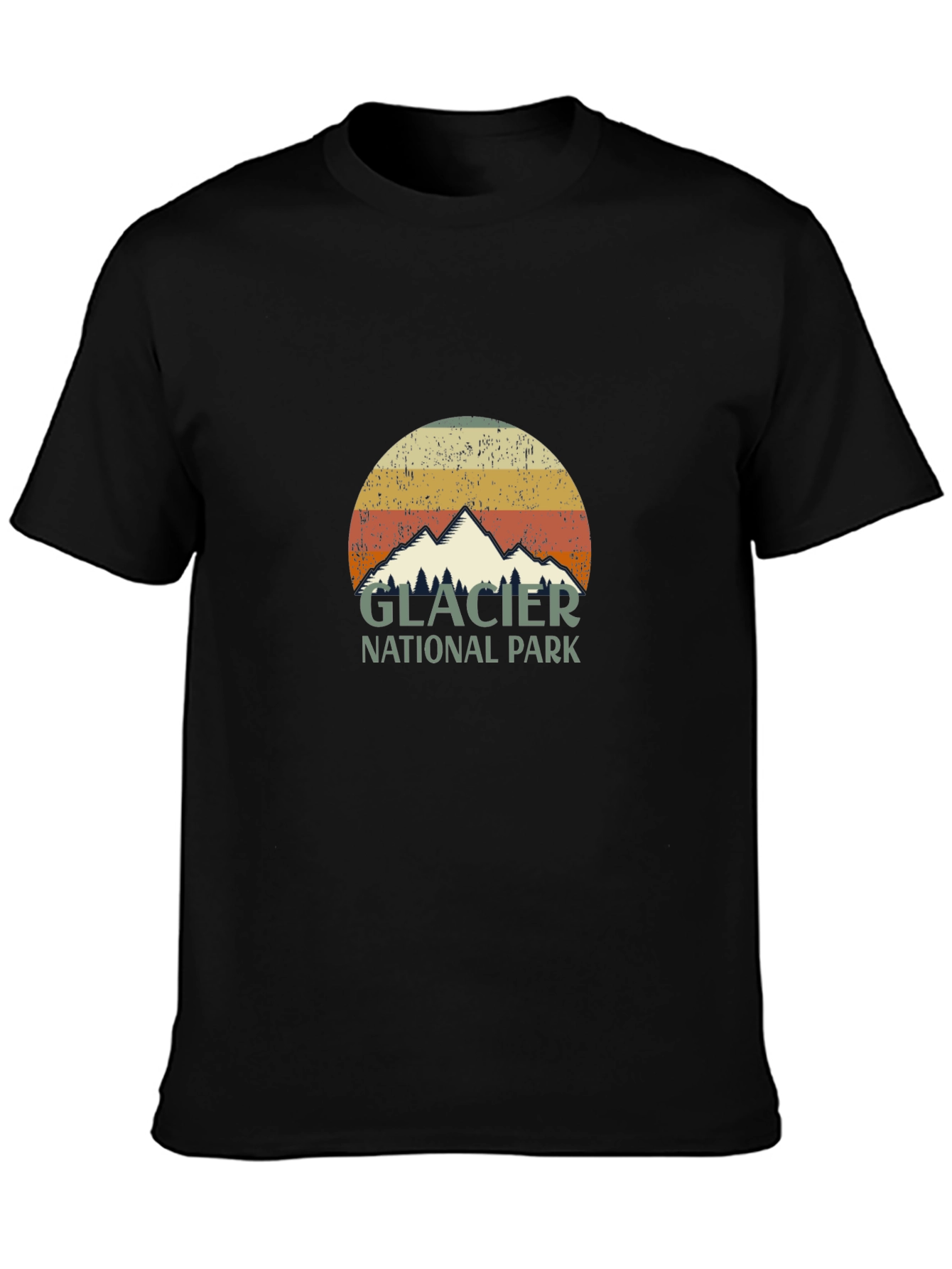 Glacier National Park Retro Graphic Tee
