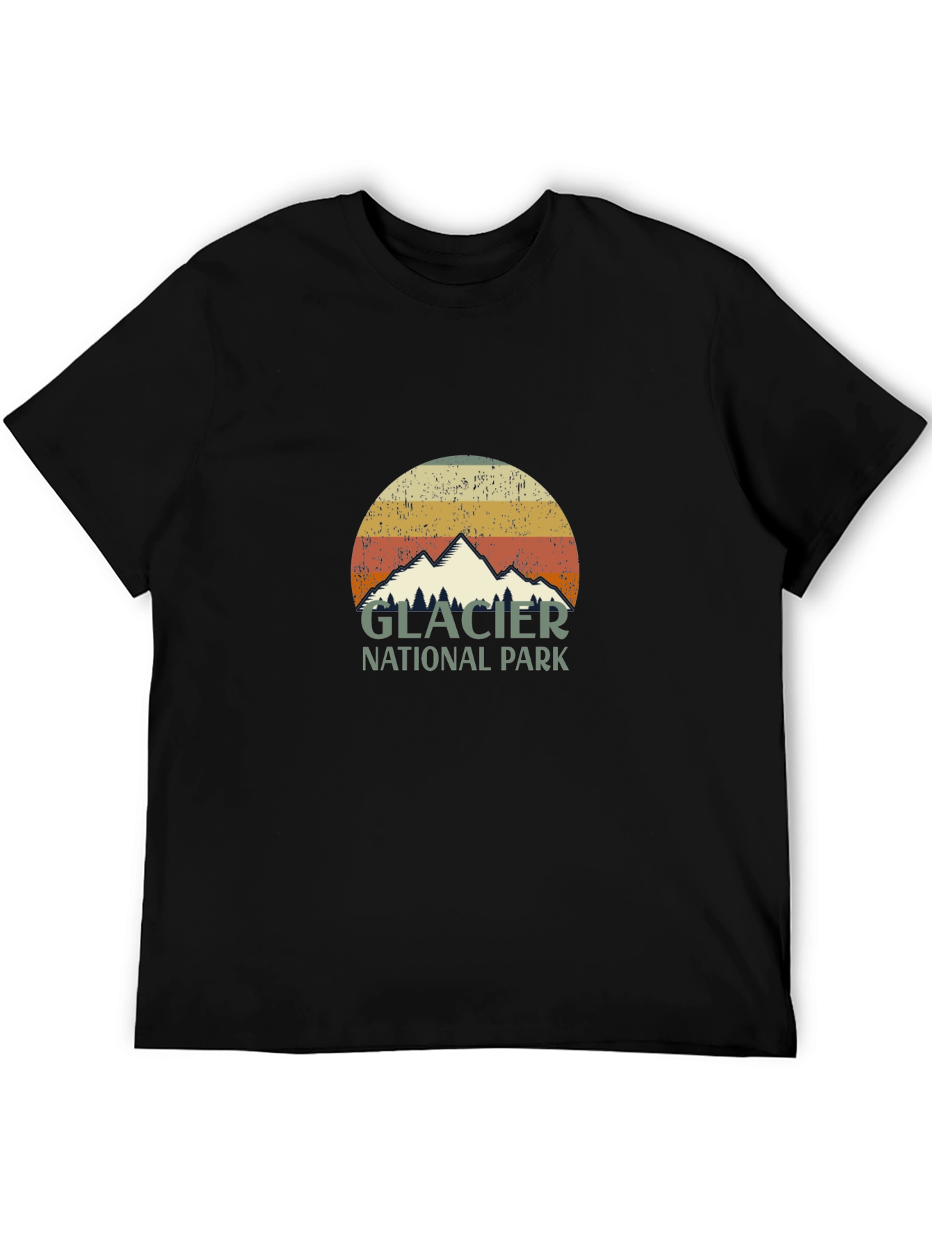 Glacier National Park Retro Graphic Tee