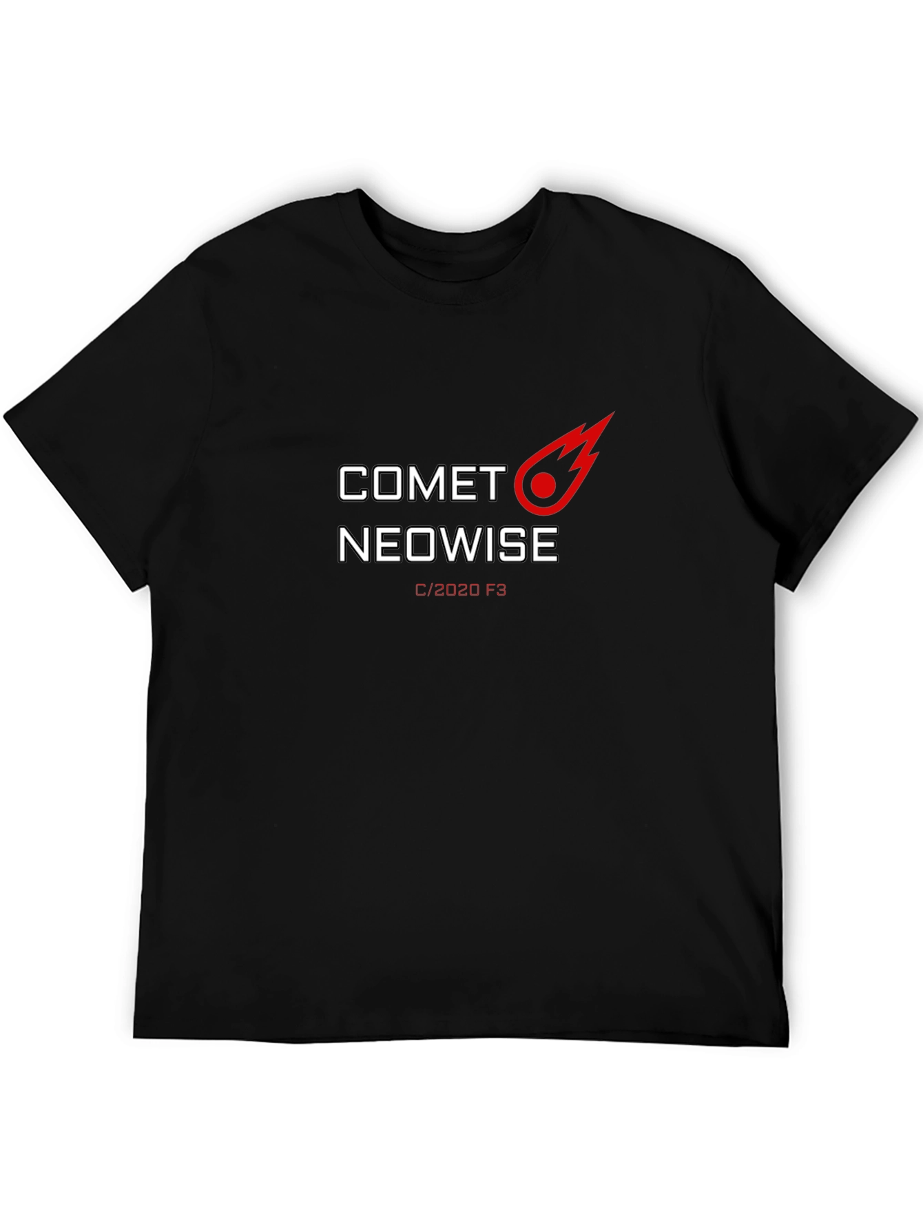 Comet Neowise Graphic Black T-Shirt