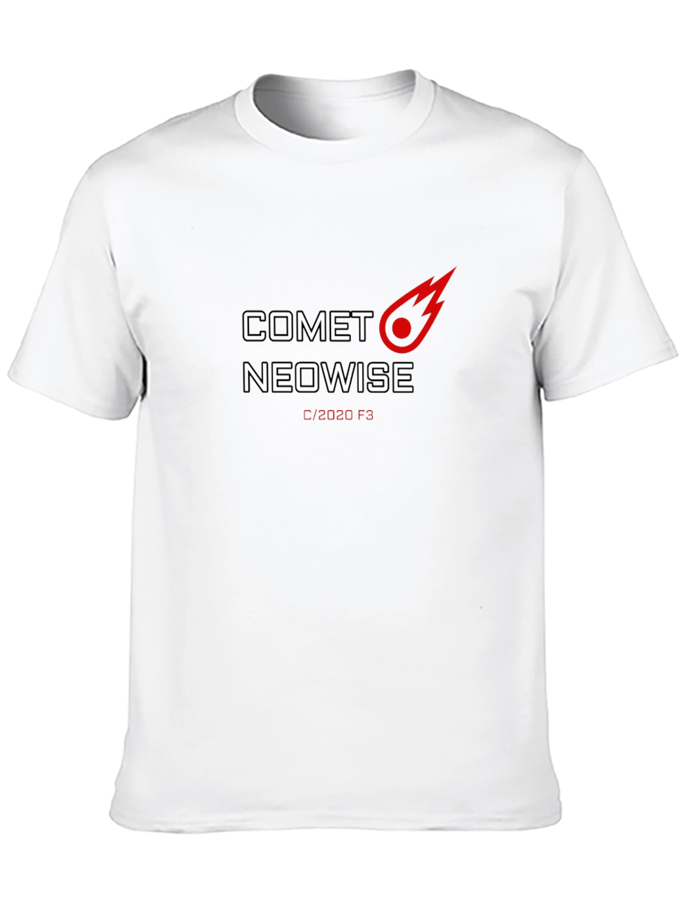 Comet Neowise Graphic Black T-Shirt