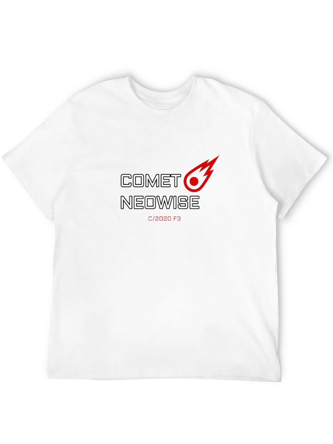 Comet Neowise Graphic Black T-Shirt