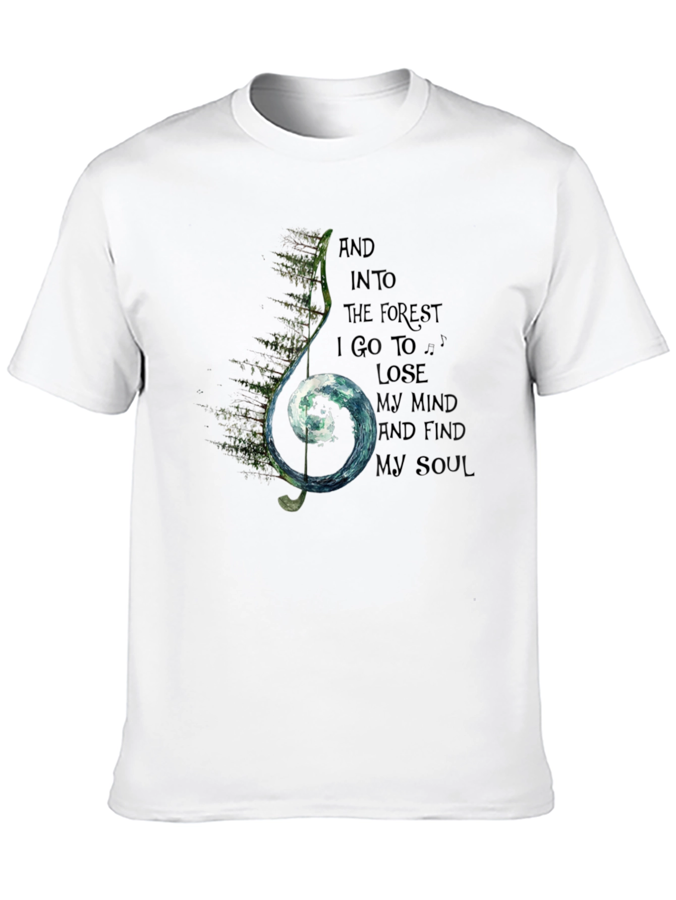 Natures Melody Black T-Shirt