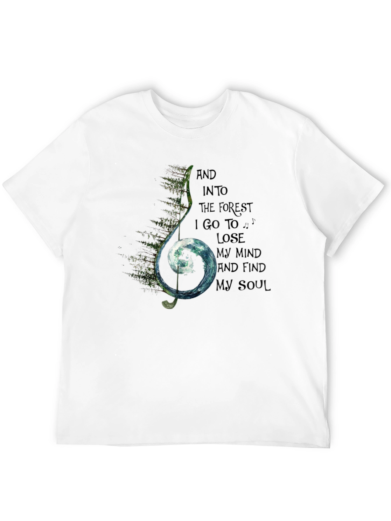 Natures Melody Black T-Shirt