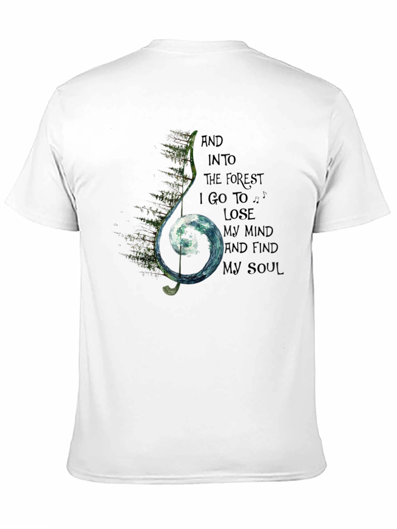 Natures Melody Black T-Shirt