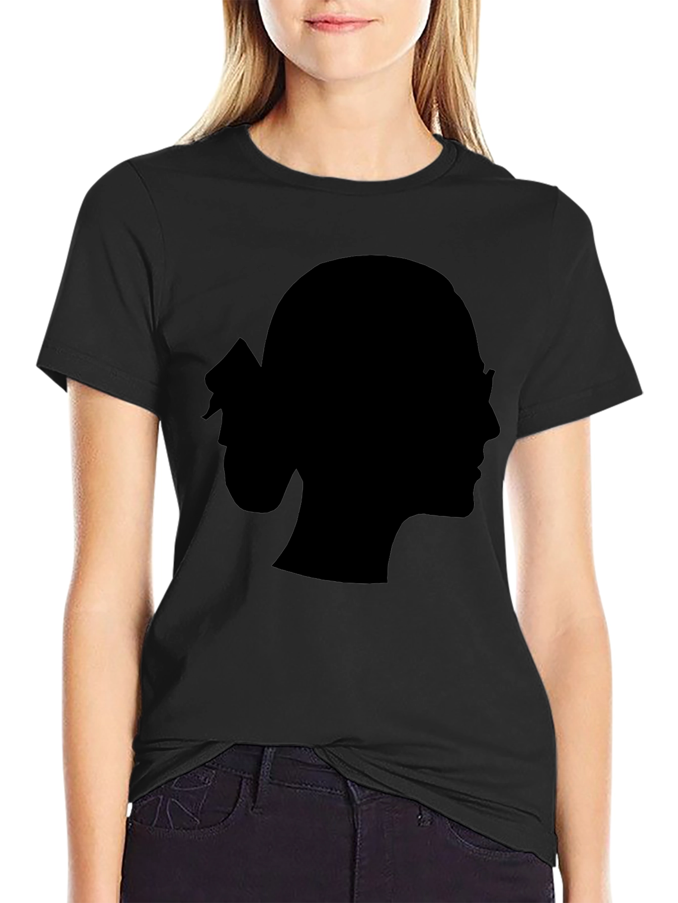 Silhouette Tee - Modern Black T-Shirt for Men