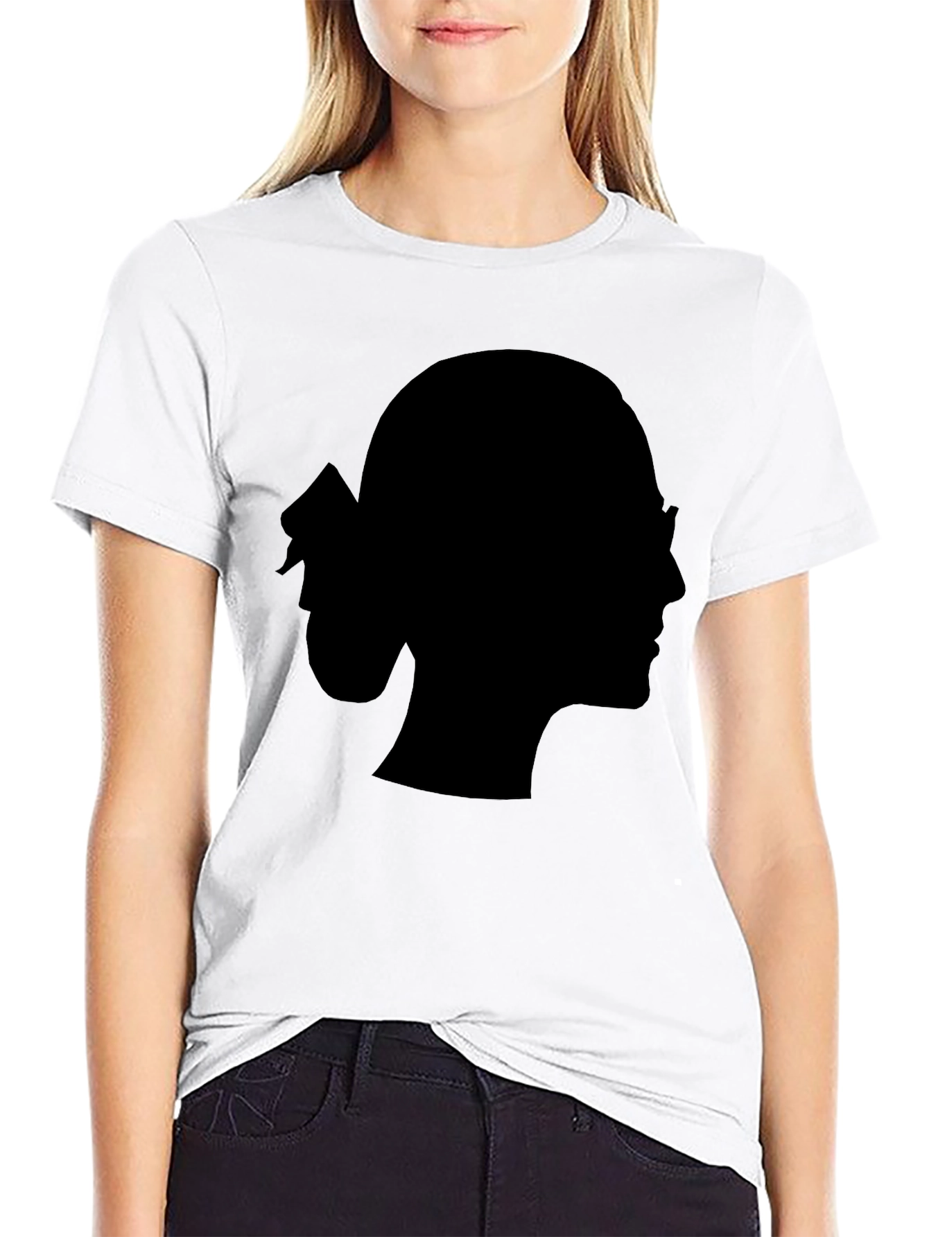 Silhouette Tee - Modern Black T-Shirt for Men