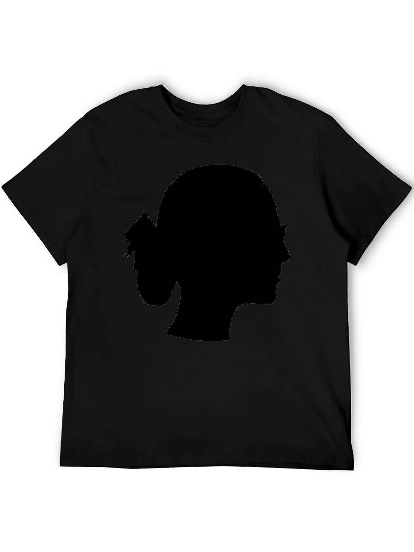 Silhouette Tee - Modern Black T-Shirt for Men