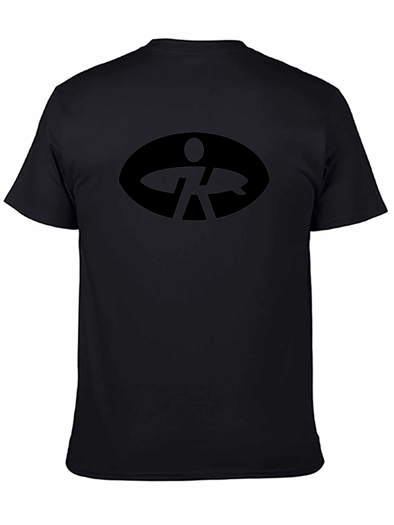 Cool Black Tee with Surfer Logo