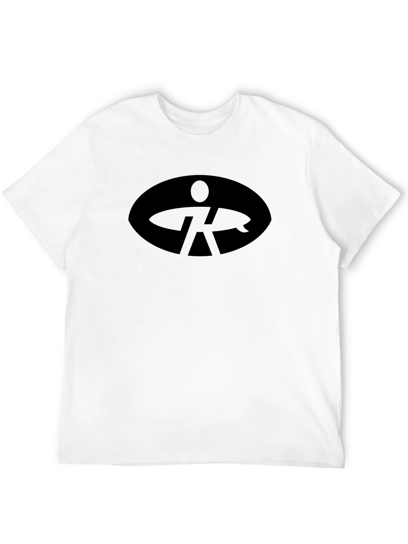 Cool Black Tee with Surfer Logo