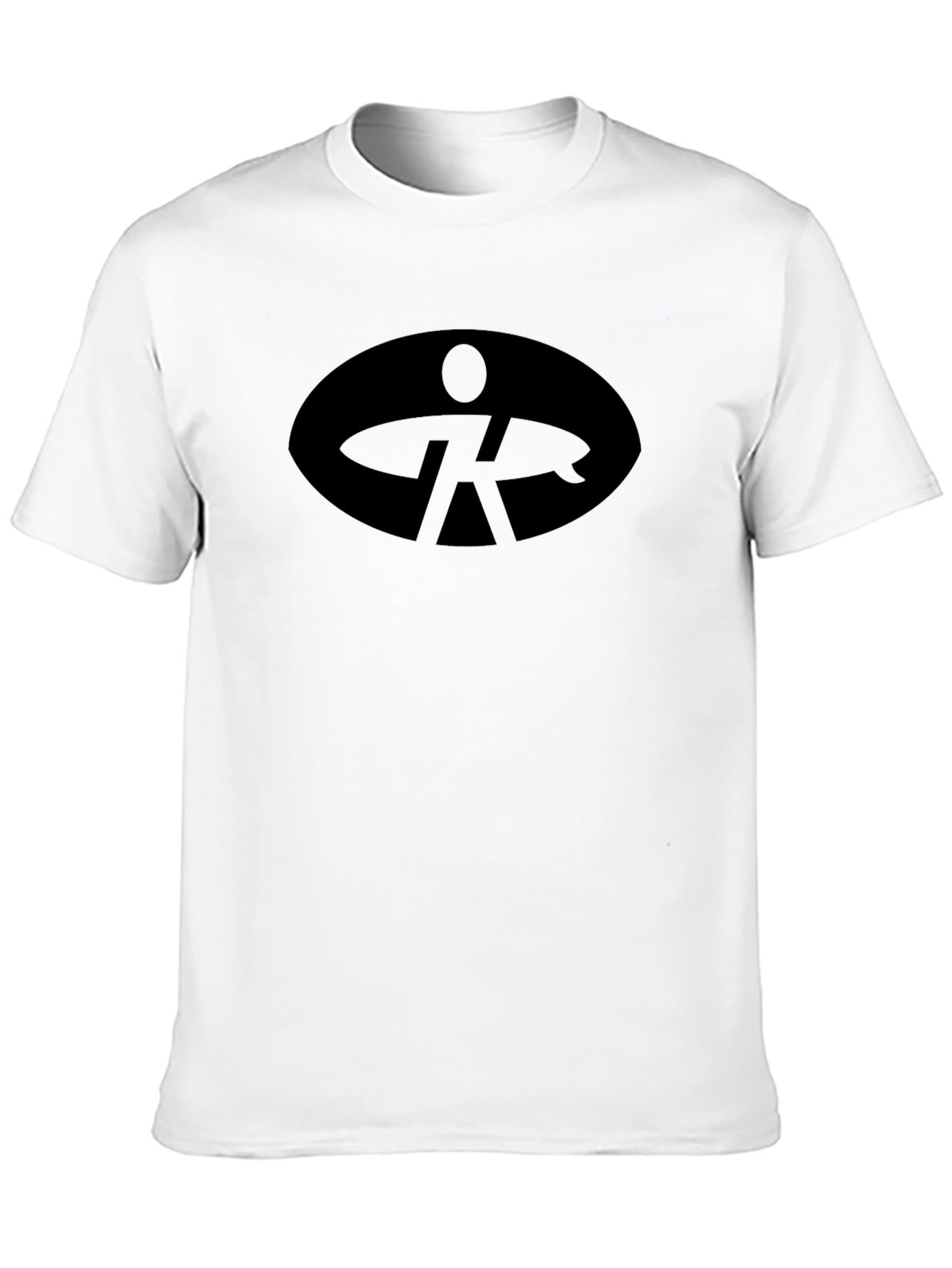 Cool Black Tee with Surfer Logo