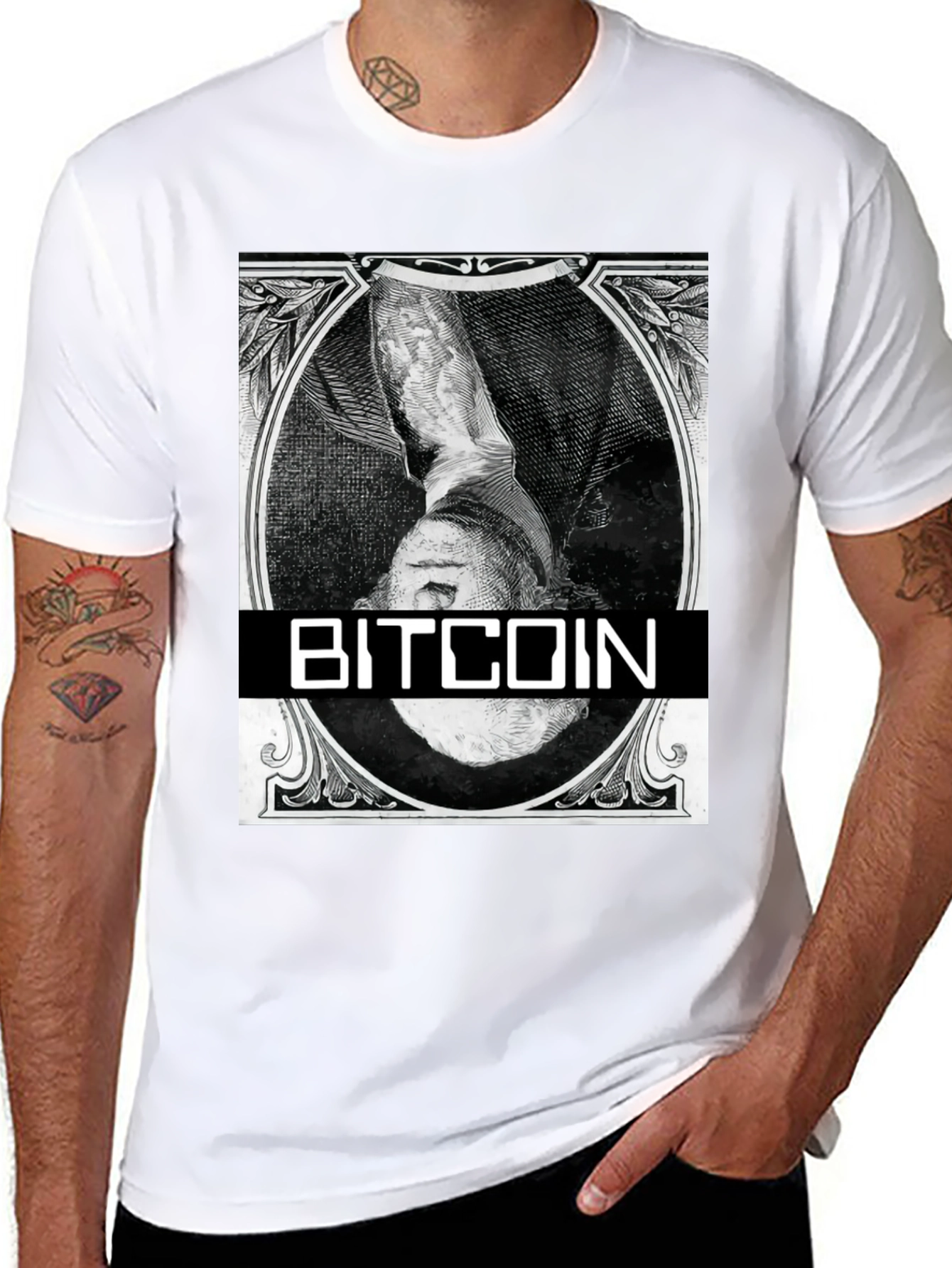 Bitcoin Black T-Shirt - Crypto Currency Design