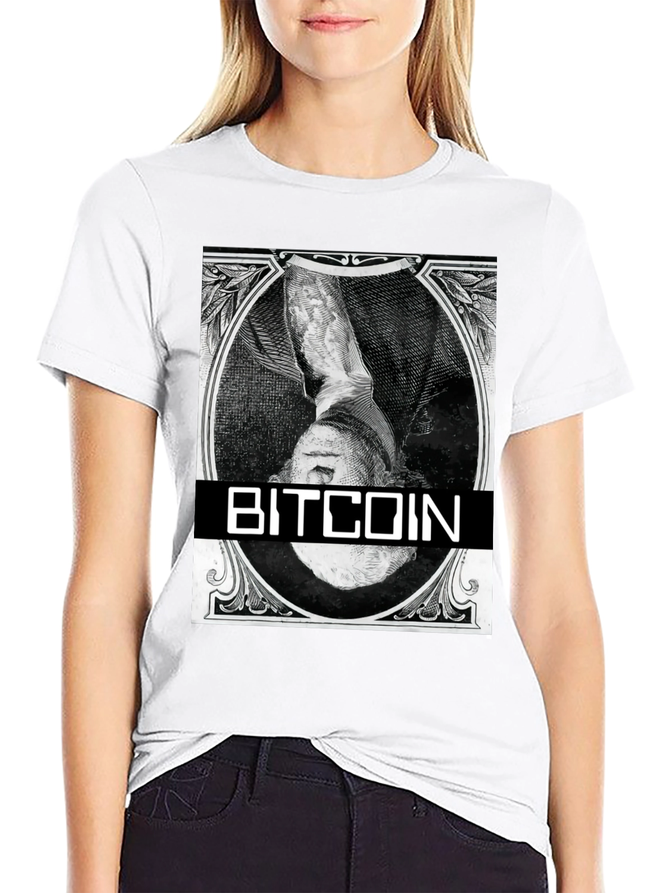 Bitcoin Black T-Shirt - Crypto Currency Design