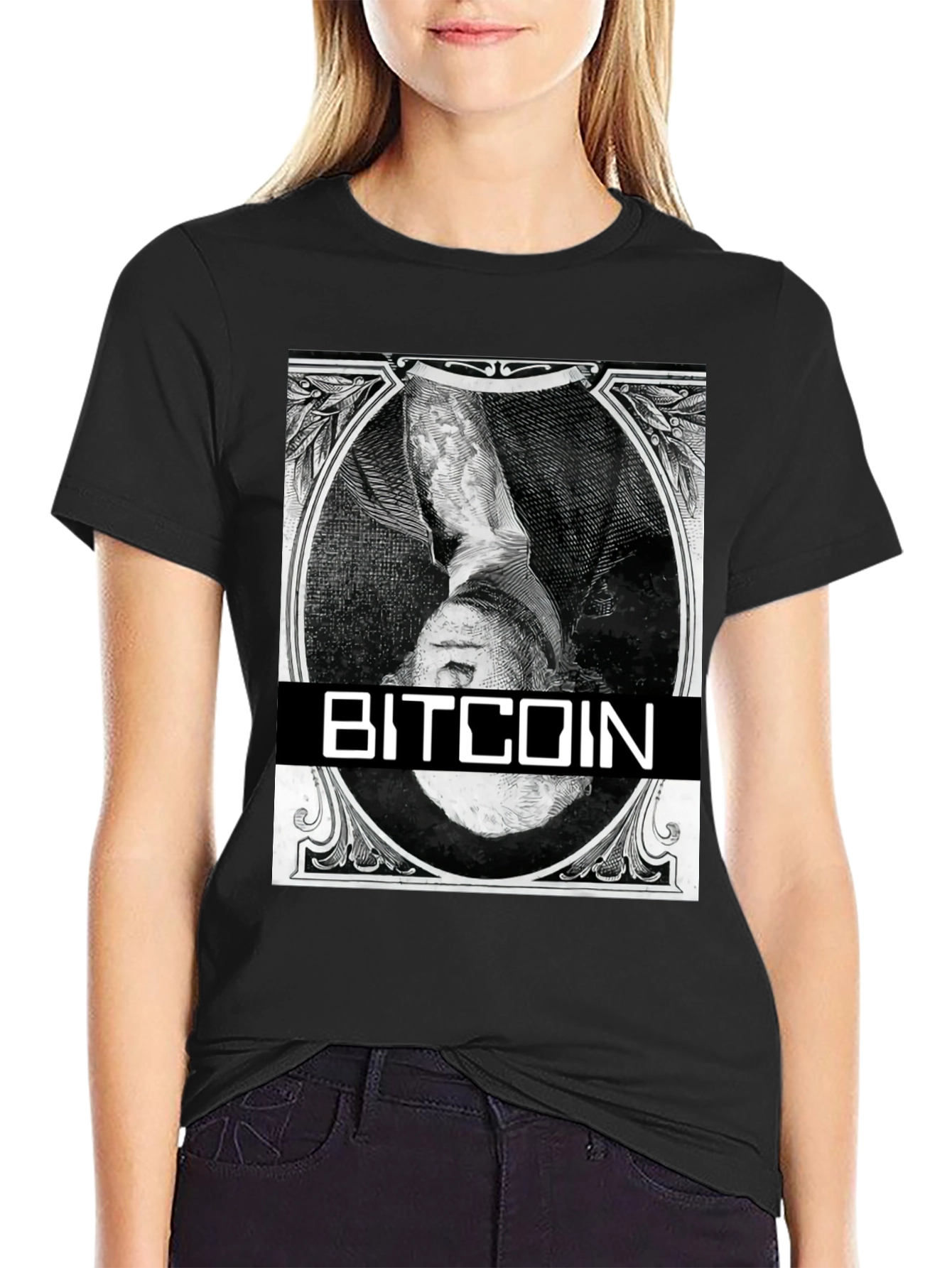 Bitcoin Black T-Shirt - Crypto Currency Design