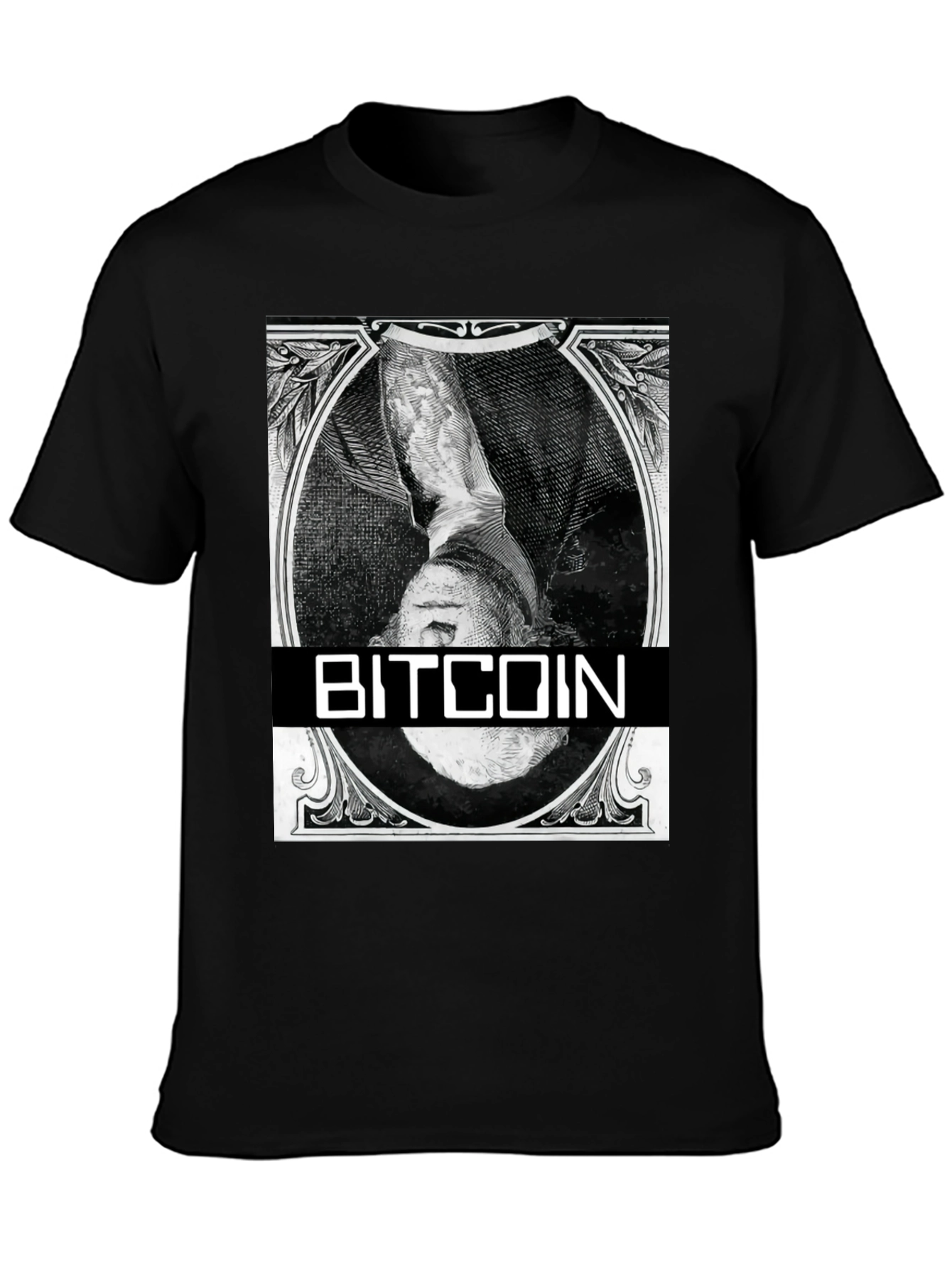 Bitcoin Black T-Shirt - Crypto Currency Design