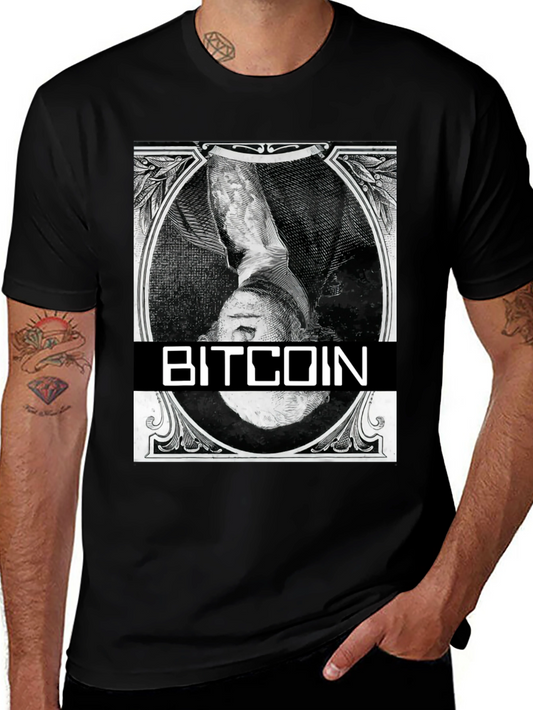 Bitcoin Black T-Shirt - Crypto Currency Design