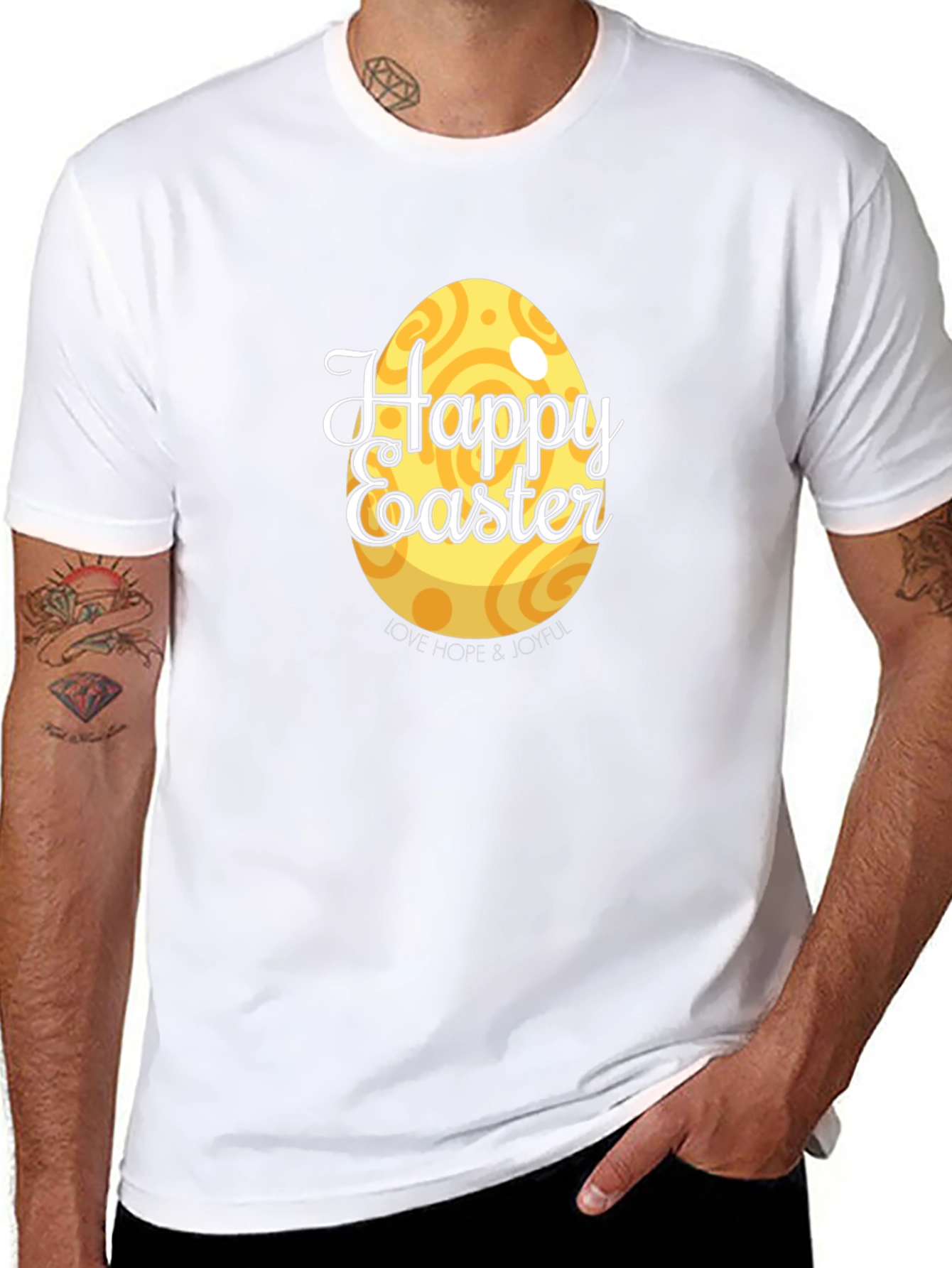 Happy Easter Graphic Tee - Easter Egg T-Shirt