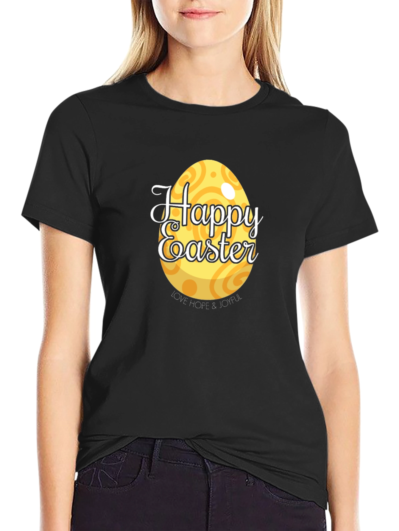 Happy Easter Graphic Tee - Easter Egg T-Shirt