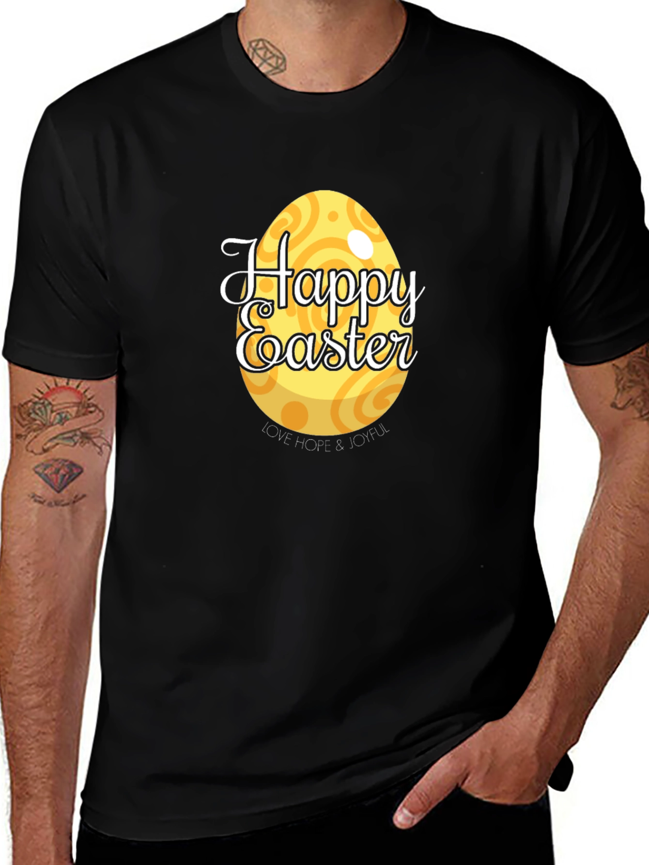 Happy Easter Graphic Tee - Easter Egg T-Shirt