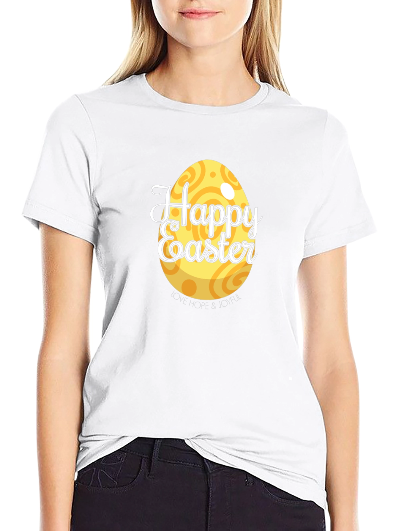 Happy Easter Graphic Tee - Easter Egg T-Shirt