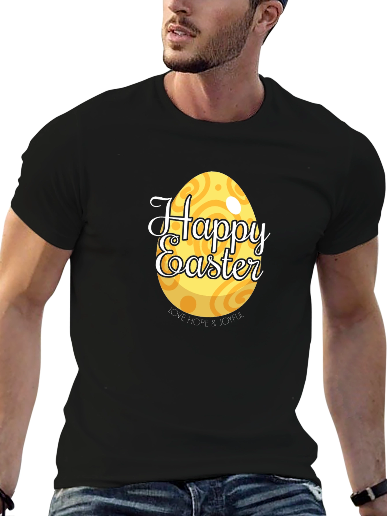 Happy Easter Graphic Tee - Easter Egg T-Shirt