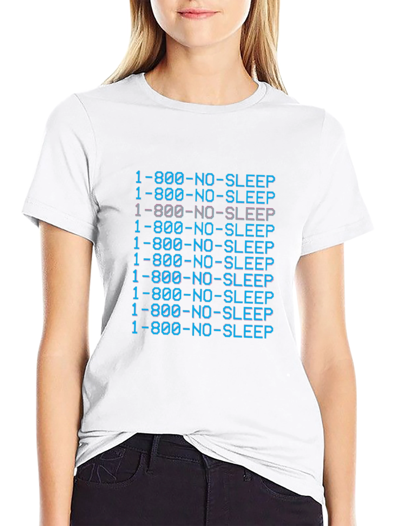 1-800-NO-SLEEP Graphic T-Shirt - Comfort & Style