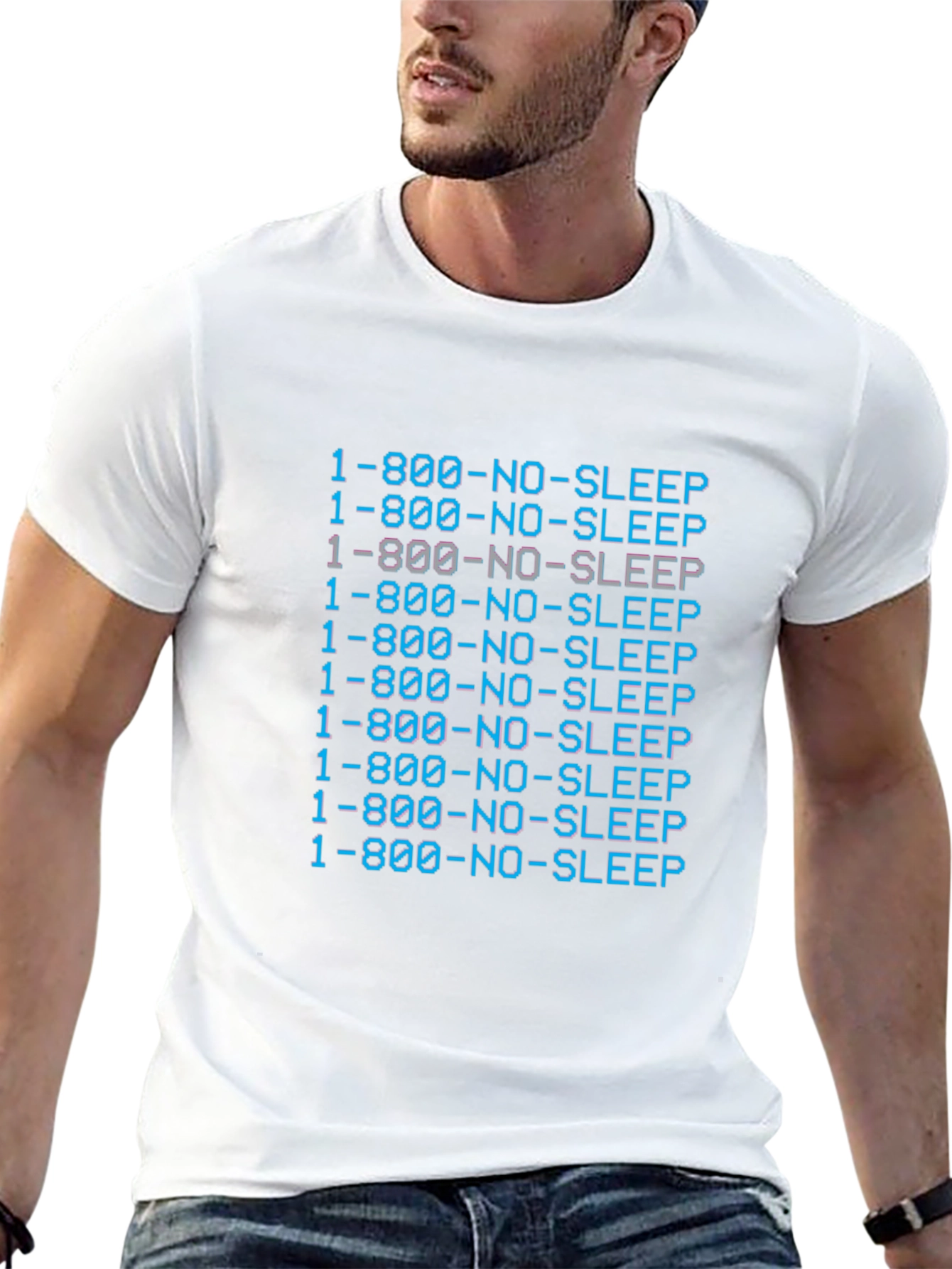 1-800-NO-SLEEP Graphic T-Shirt - Comfort & Style