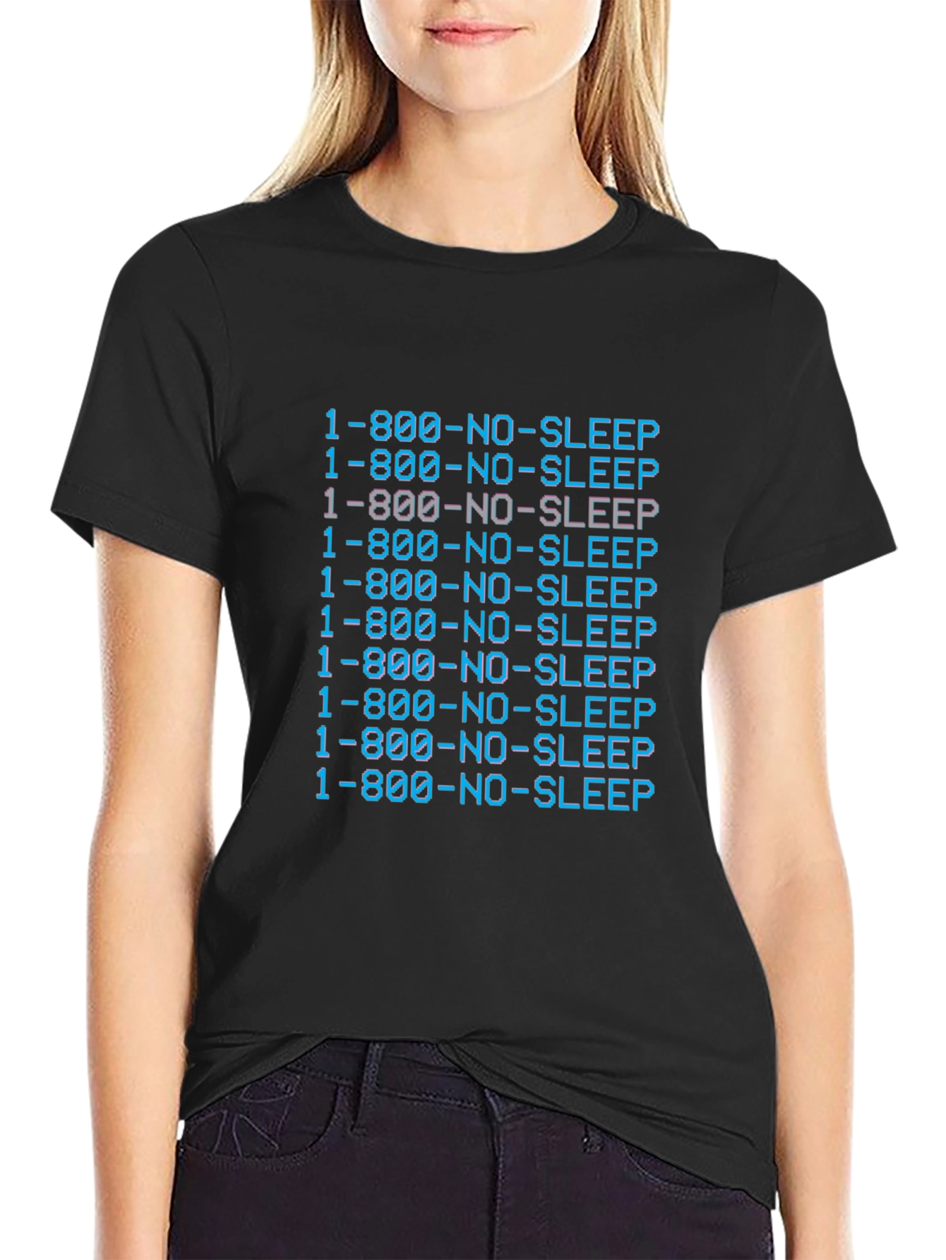 1-800-NO-SLEEP Graphic T-Shirt - Comfort & Style